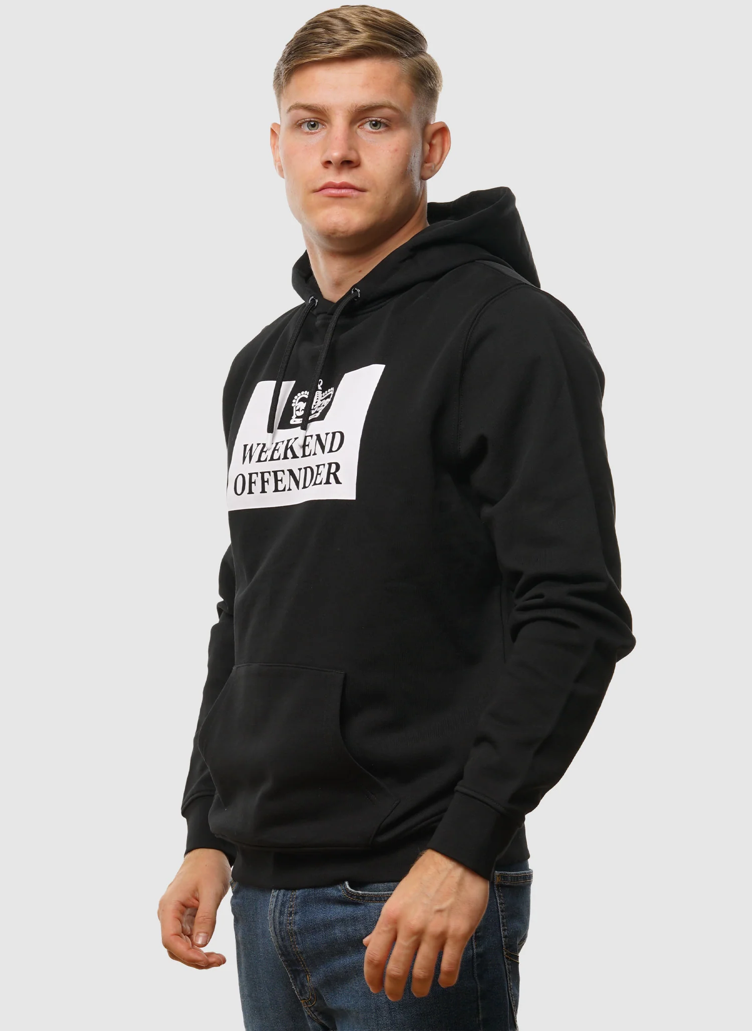 HM Service Hooded Sweatshirt - Black - Image 3