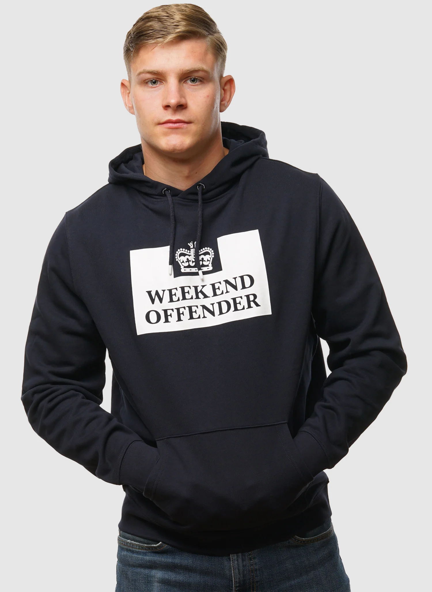 HM Service Hooded Sweatshirt - Navy - Image 4