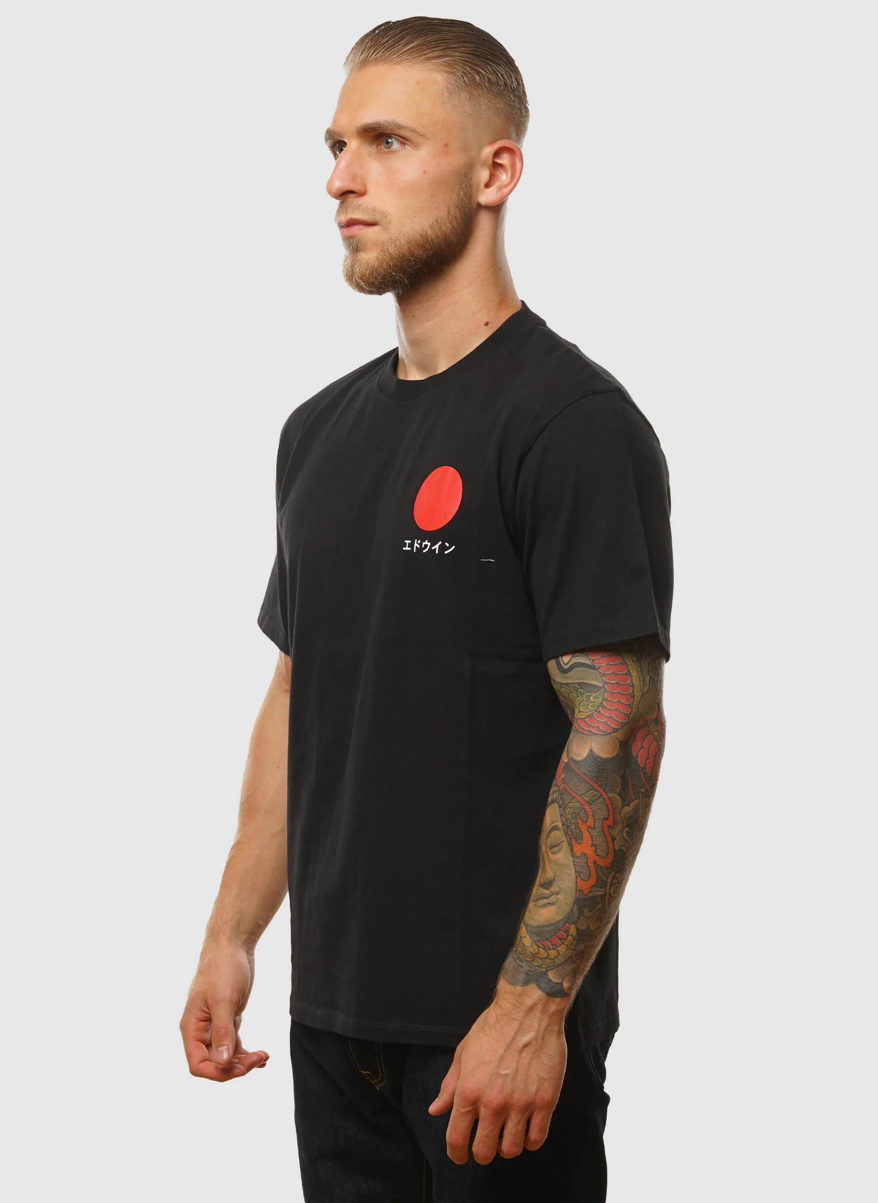 Japanese Sun T-Shirt - Black - Image 3