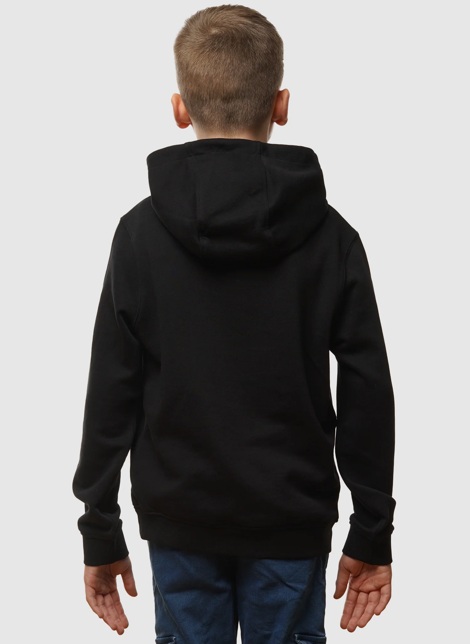 Kids Pullover Hoodie - Jet Black - Image 3