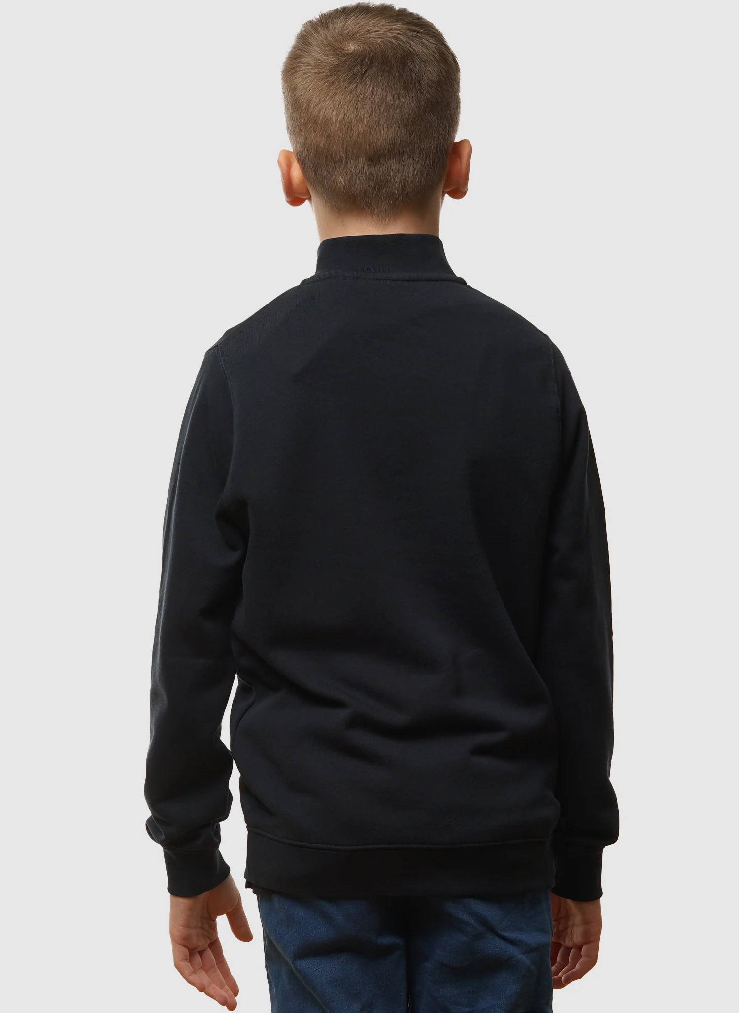 Kids Quarter Zip Pullover - Dark Navy - Image 3