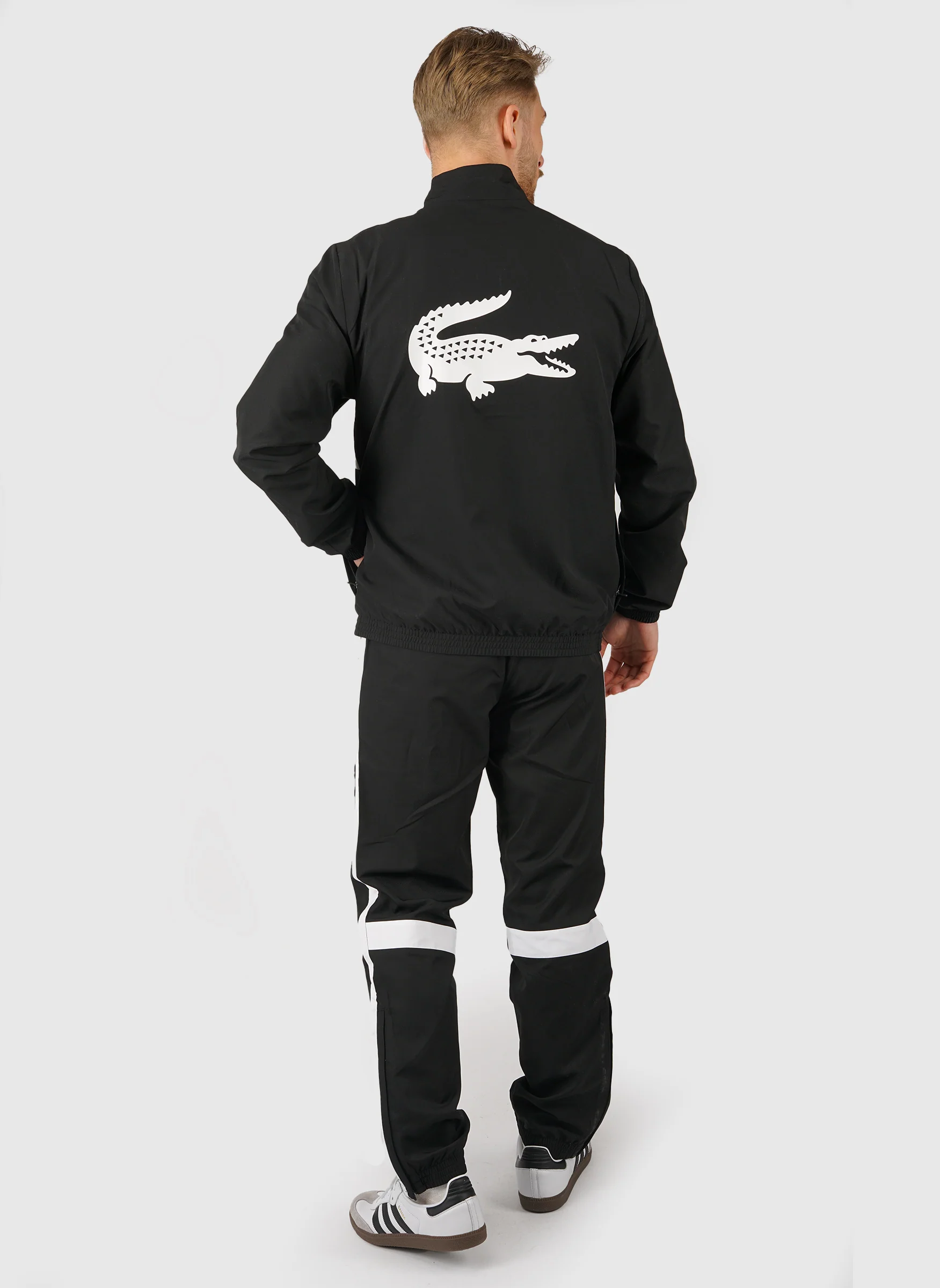 Lacoste Tracksuit - Black/White - Image 2