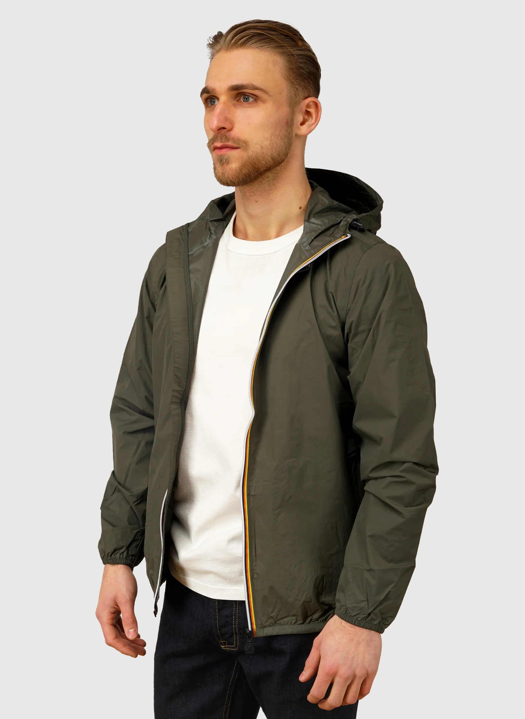 Le Vrai 4.0. Claude Windbreaker - Green Blackish - Image 3