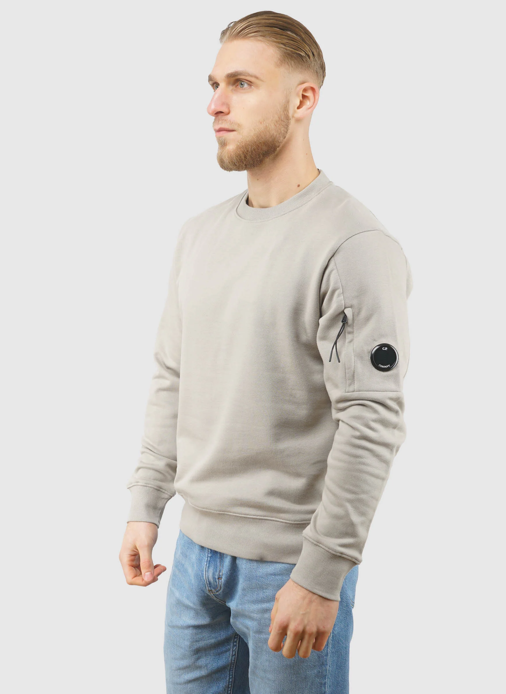 Lens Crew Neck Sweatshirt - Dove - Image 3