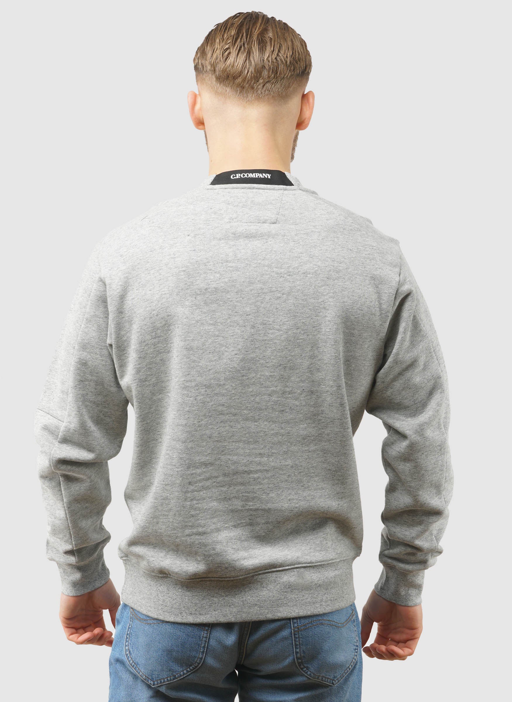 Lens Crew Neck Sweatshirt - Greystone Melange - Image 3