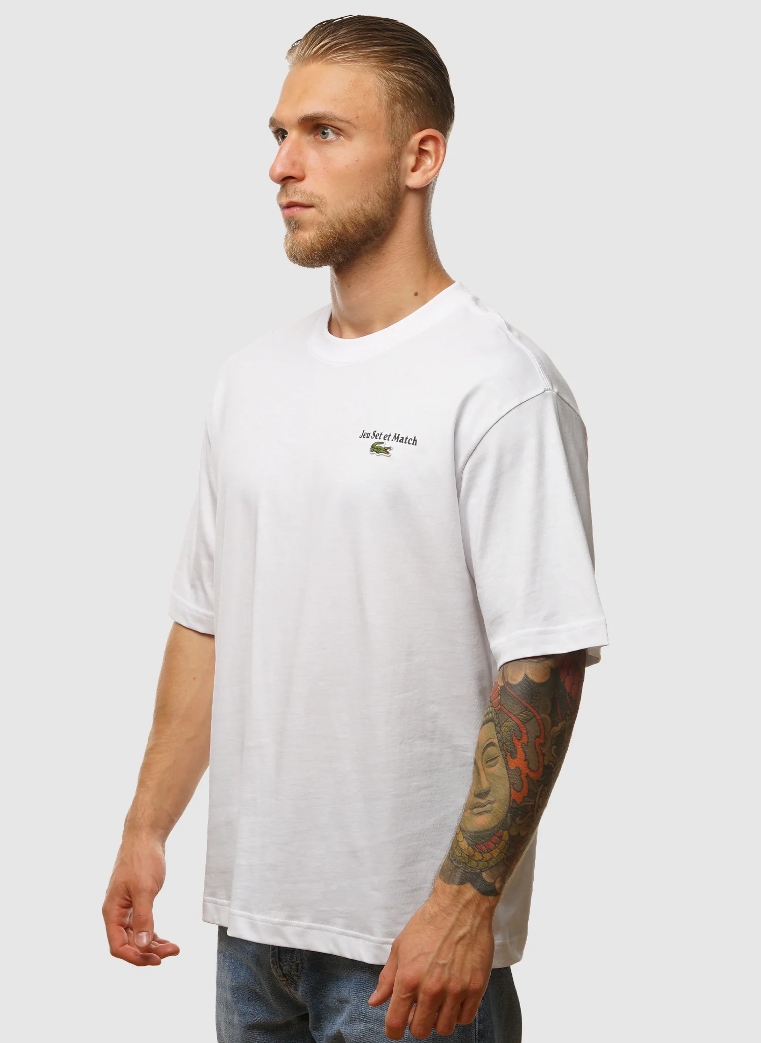 Logo Back Graphic T-Shirt - White - Image 3