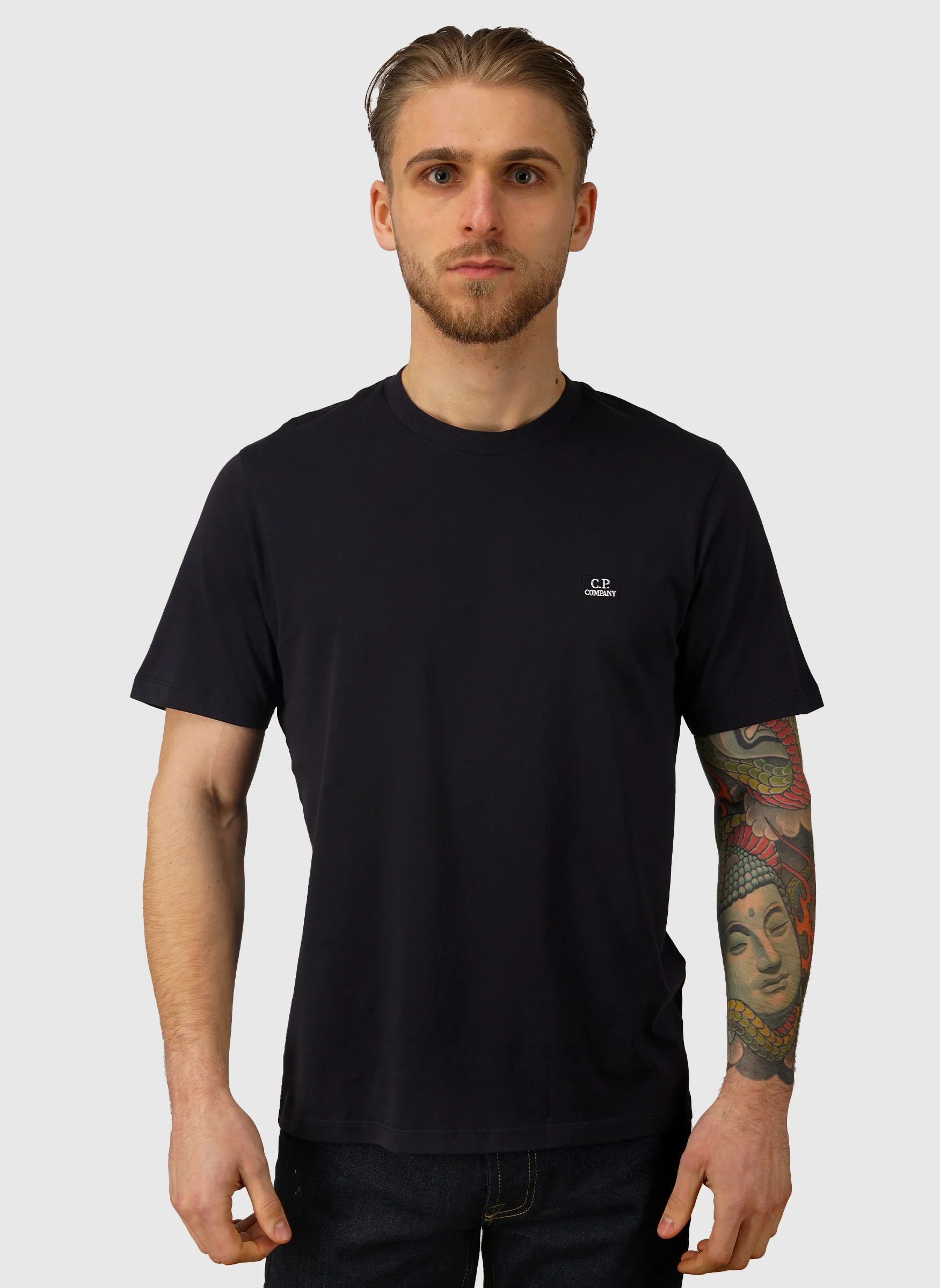 Logo Badge Jersey T-Shirt - Black - Image 2