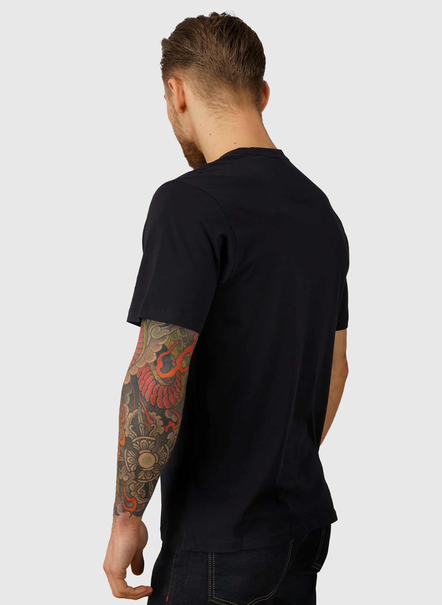 Logo Badge Jersey T-Shirt - Black - Image 3