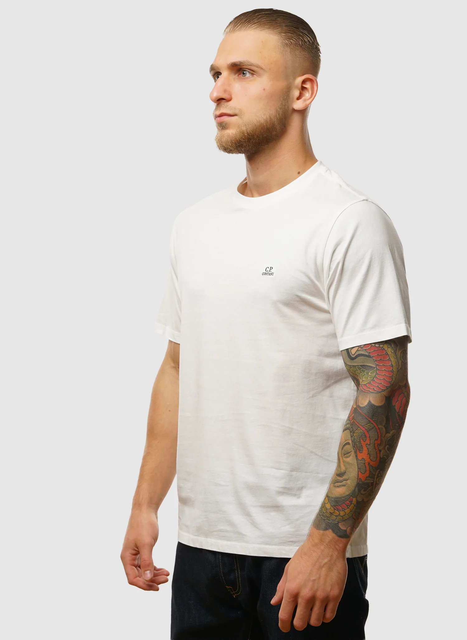 Logo Badge Jersey T-Shirt - Gauze White - Image 2