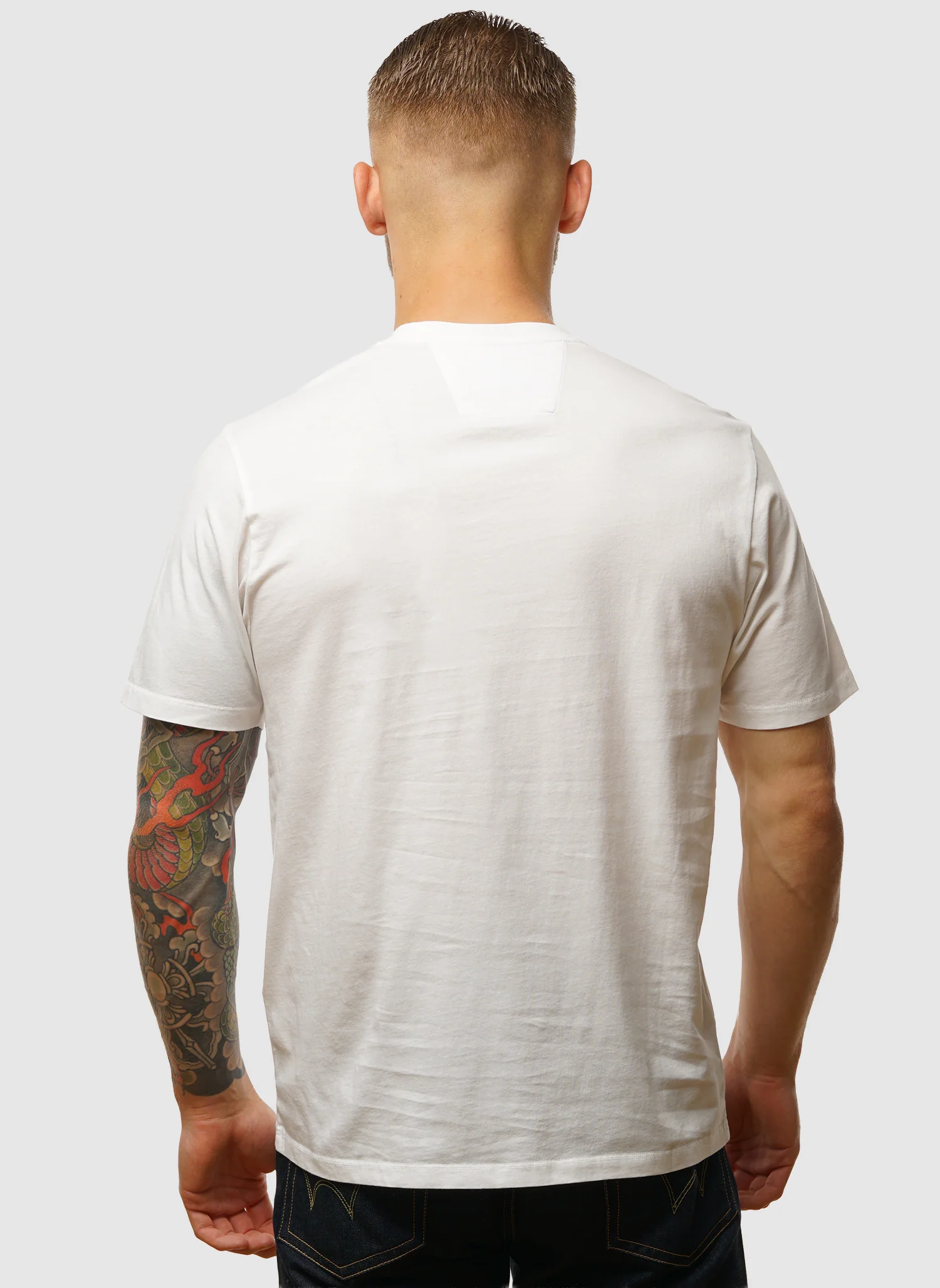 Logo Badge Jersey T-Shirt - Gauze White - Image 3
