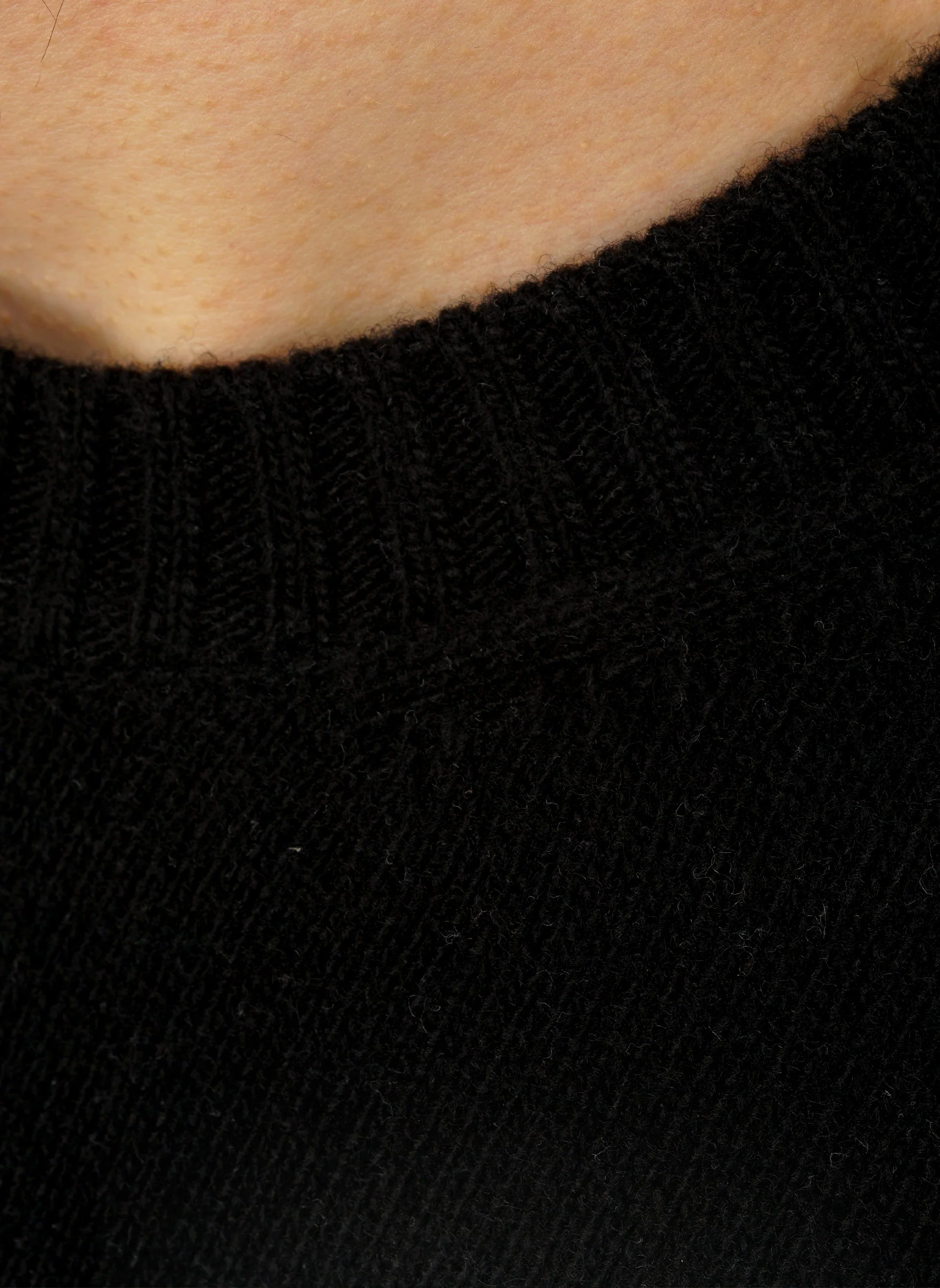 Logo Wool Crew Neck - Black - Image 3