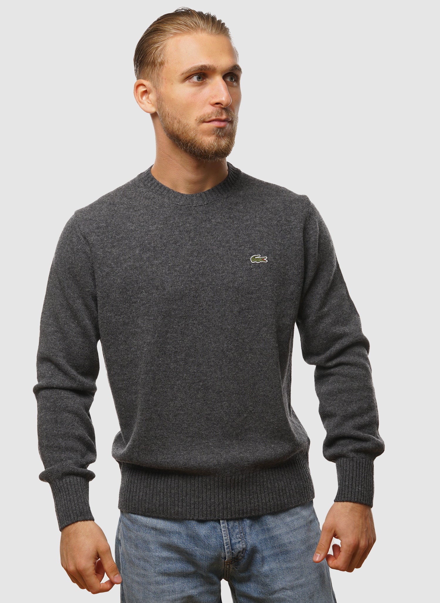 Logo Wool Crew Neck - Pitch Chine - Image 2