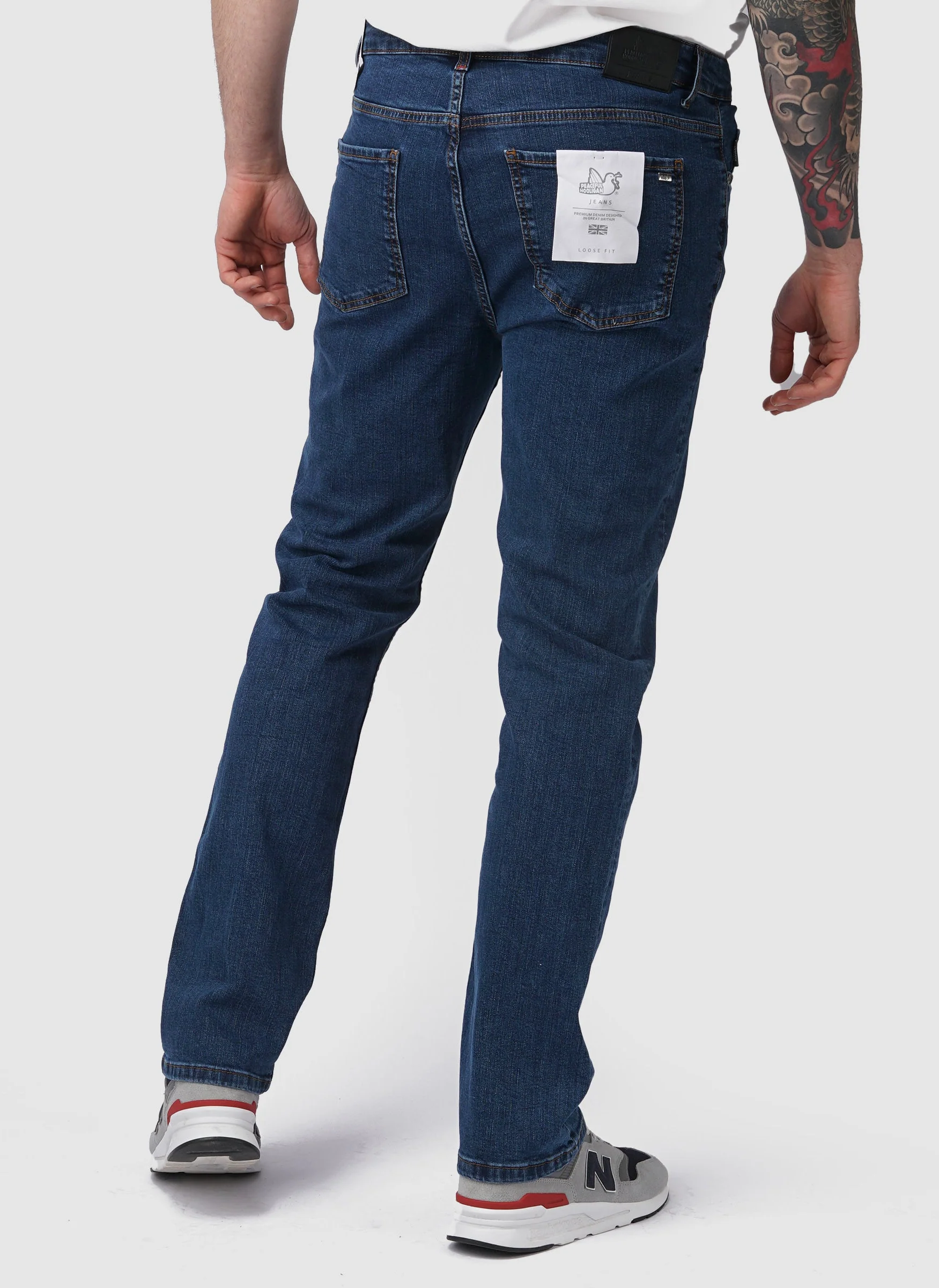 Loose Fit Jeans - Mid Wash - Image 3