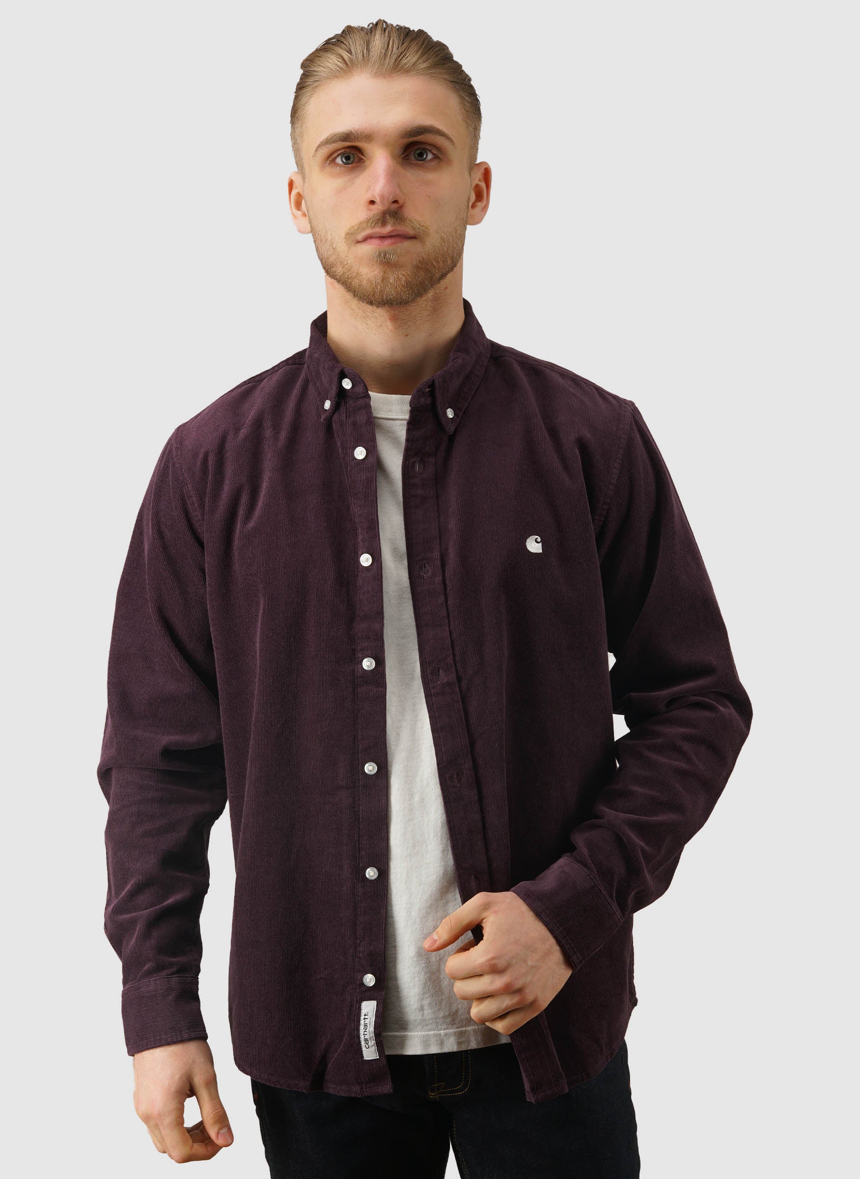 Madison Fine Cord Shirt - Cozy Purple/Wax - Image 3