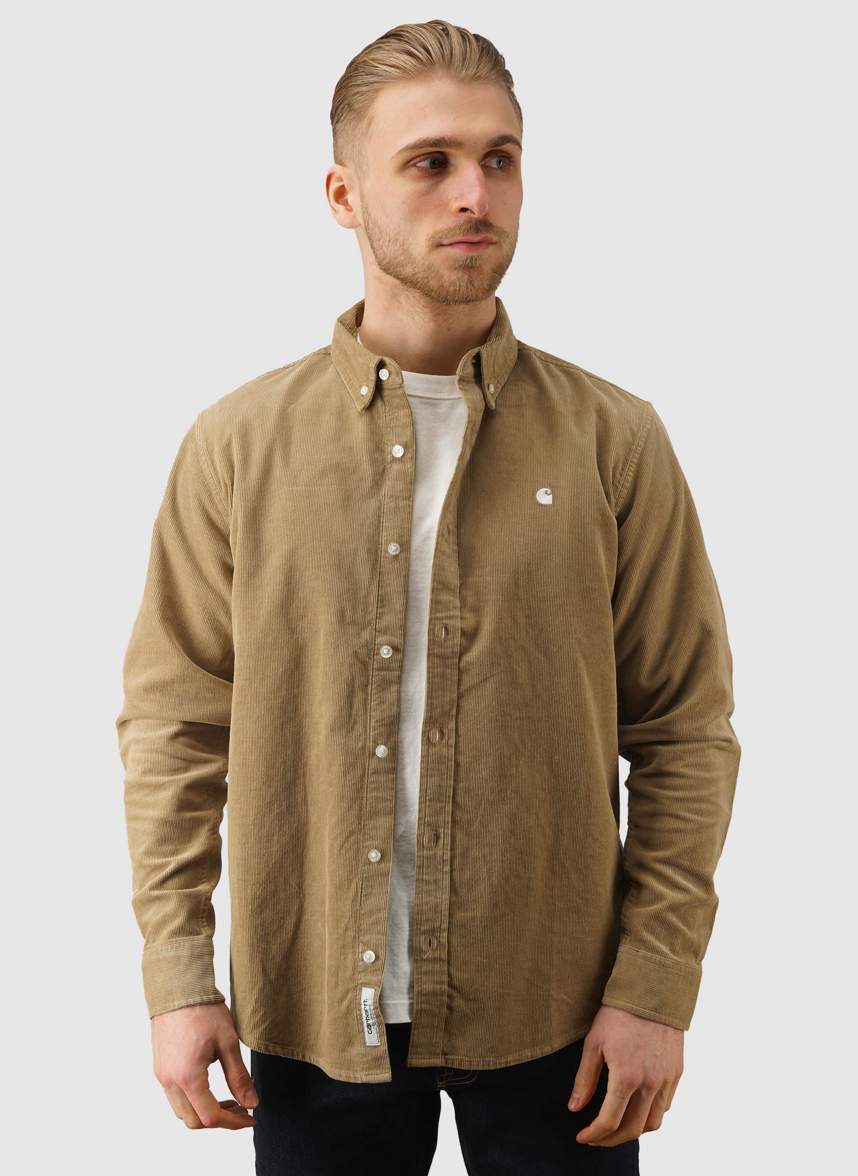 Madison Fine Cord Shirt - Iroko/Wax - Image 3