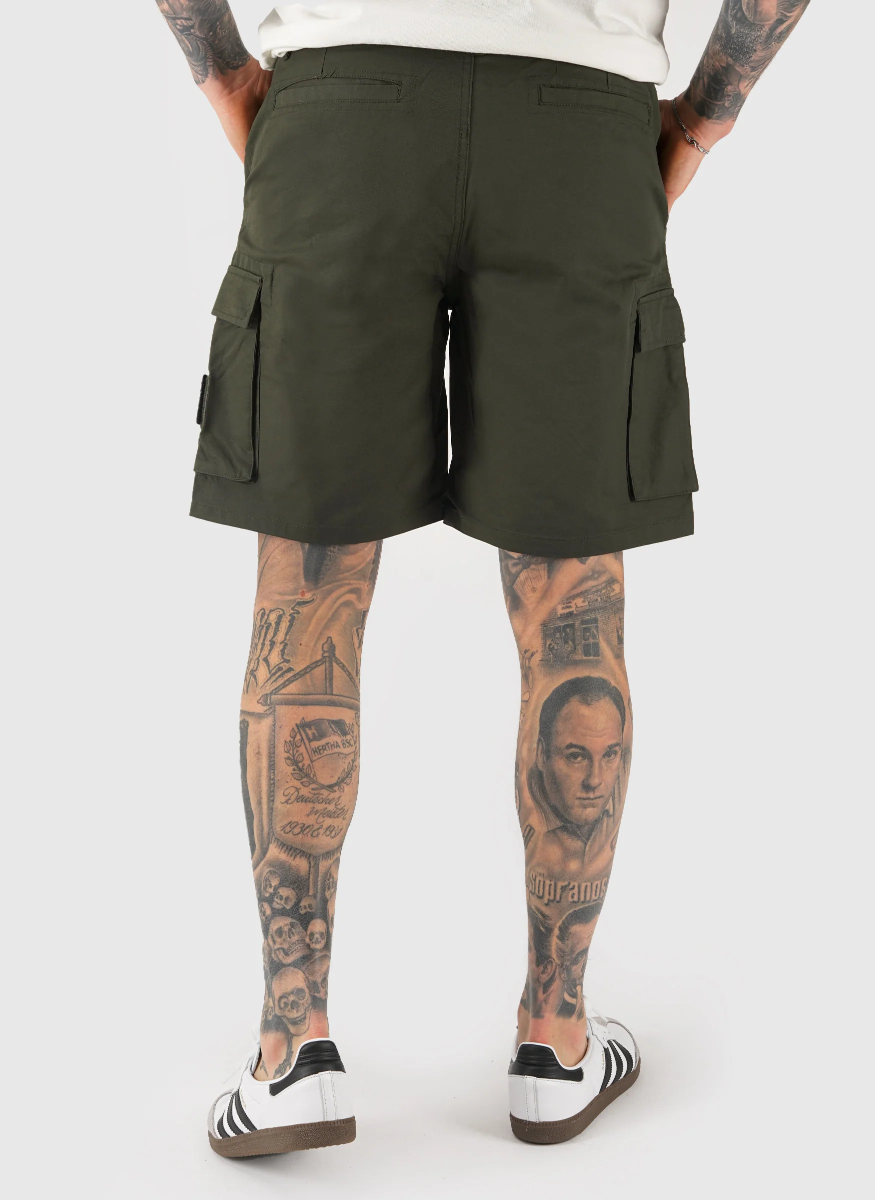 Mascia Cargo Short - Dark Green - Image 3