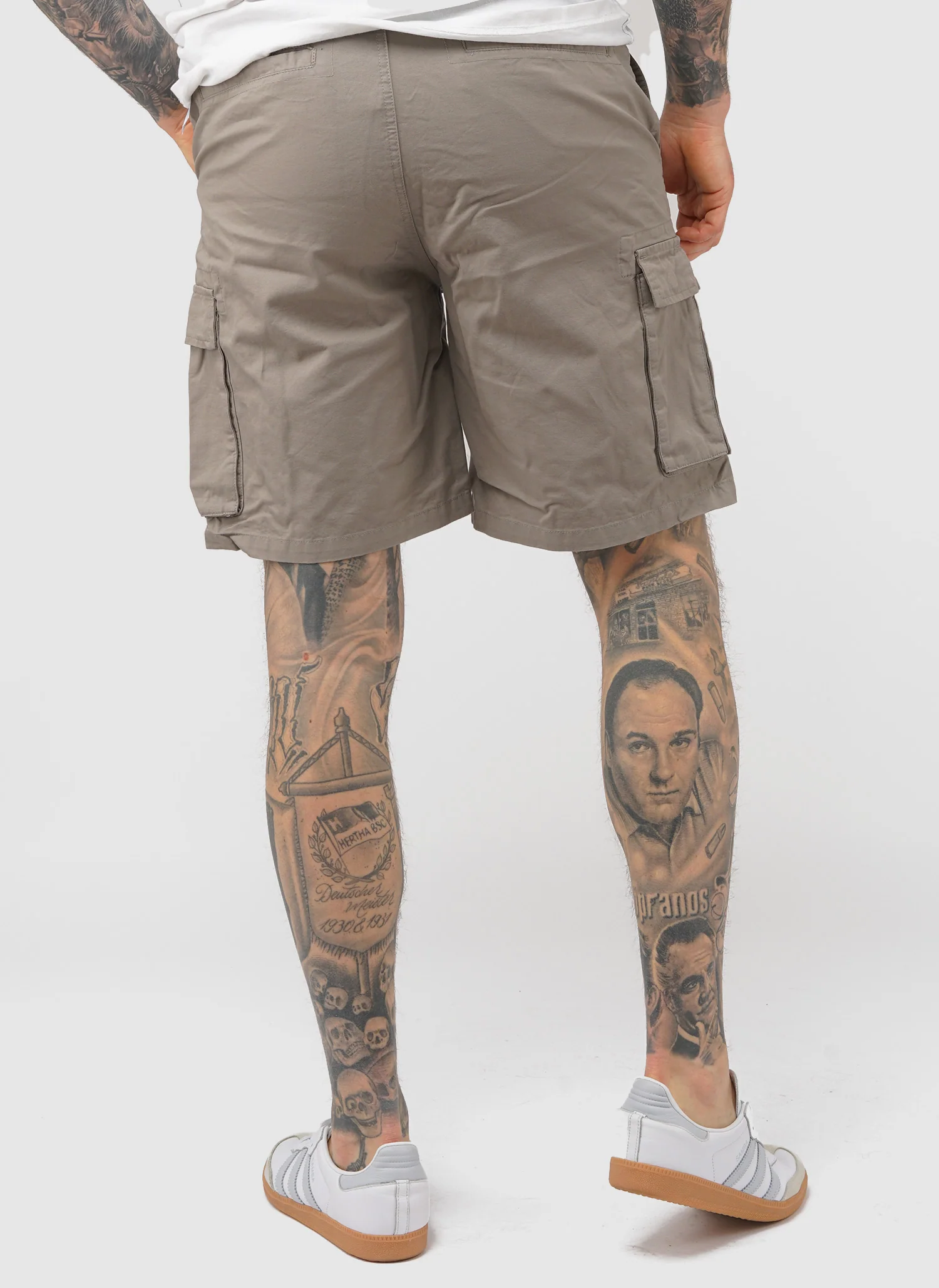 Mascia Cargo Short - Bark - Image 4