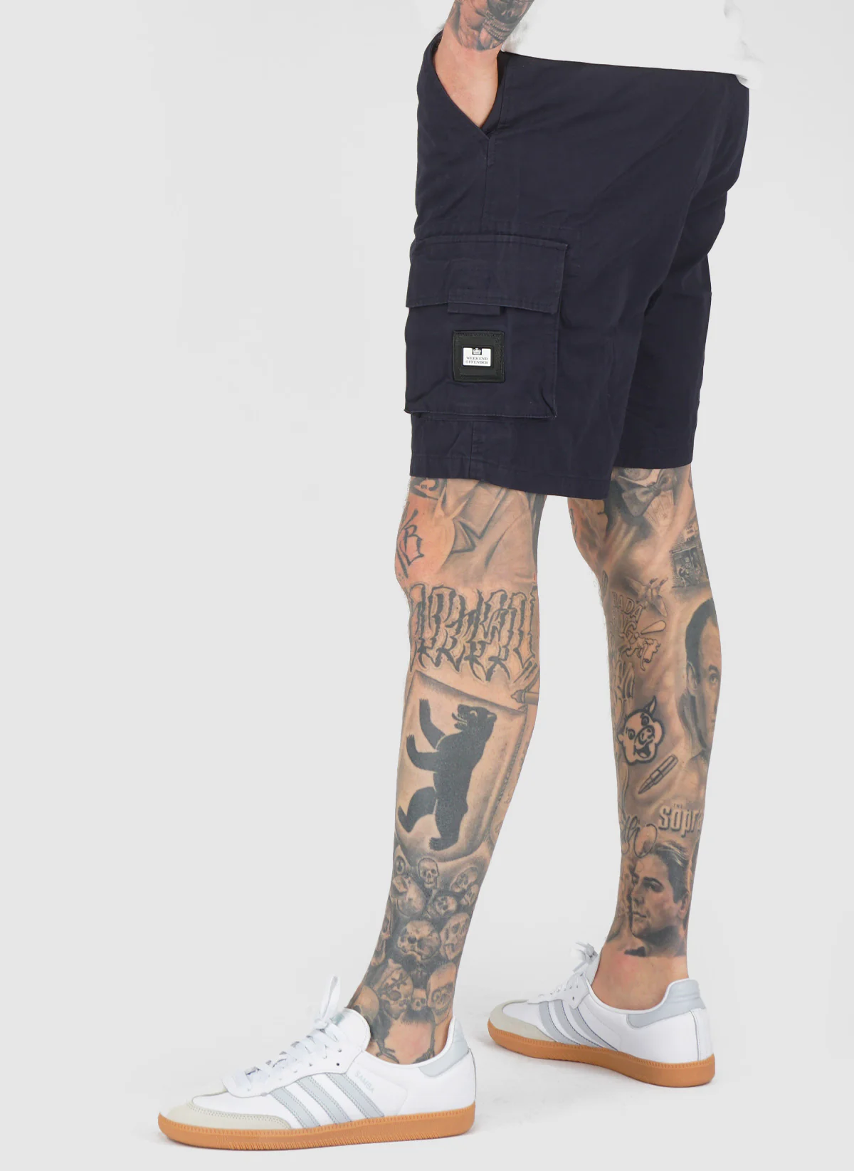 Mascia Cargo Short - Navy - Image 3