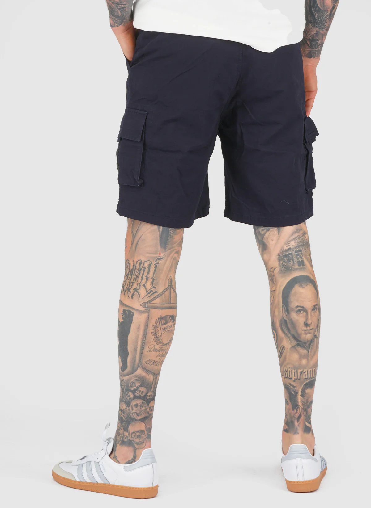 Mascia Cargo Short - Navy - Image 5