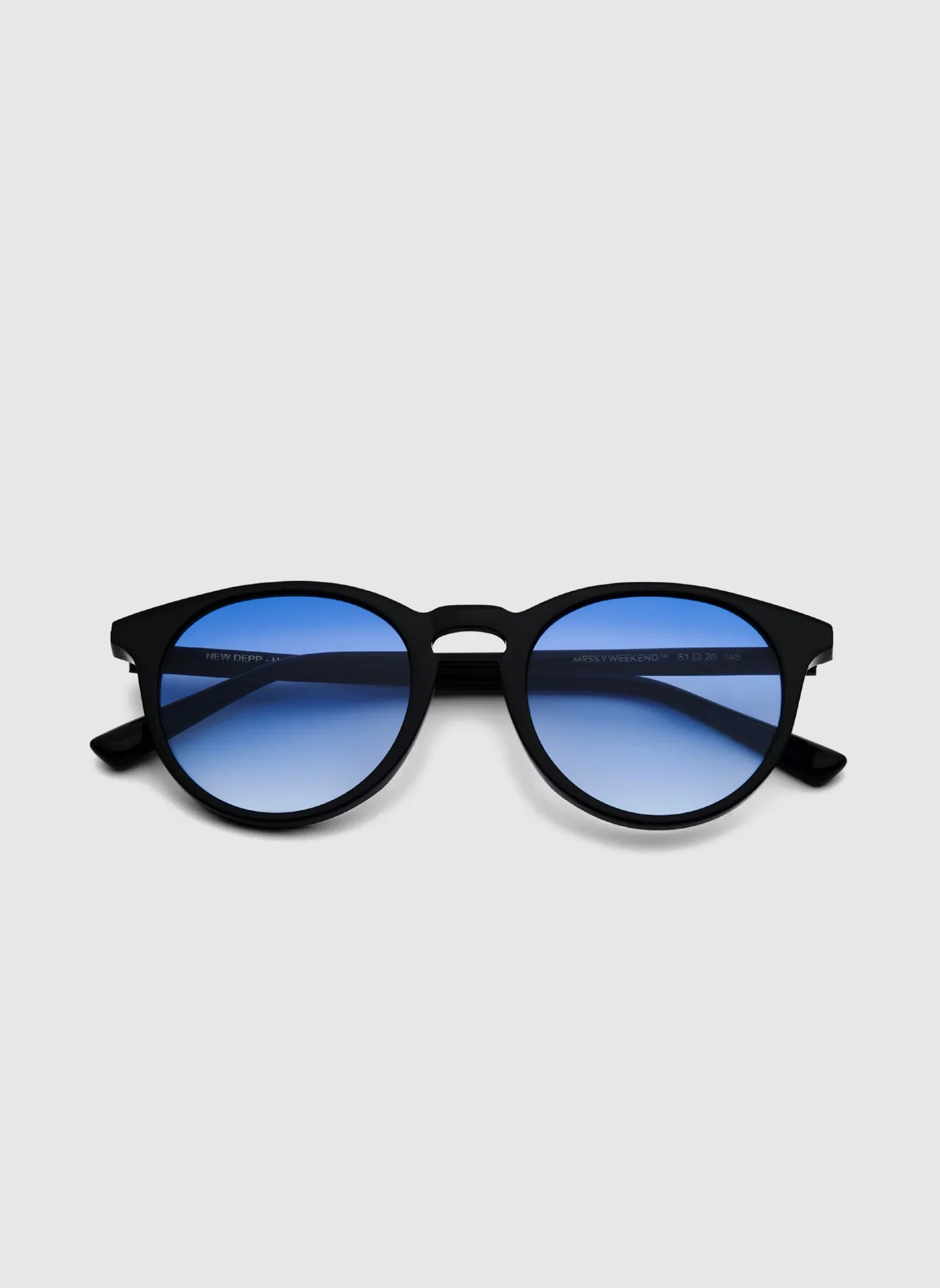 New Depp Sunglasses - Black/Gradient Blue - Image 3