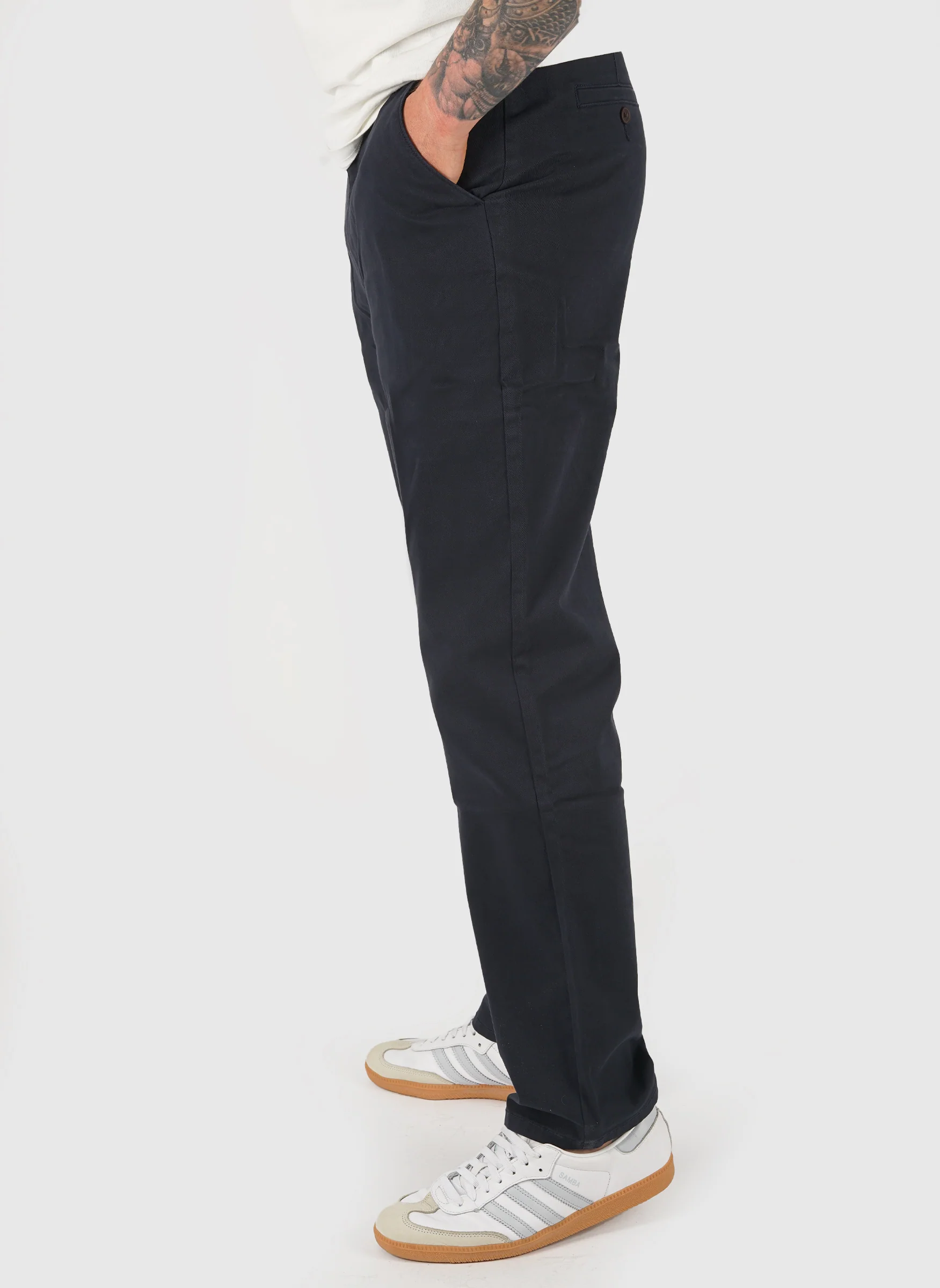 Norwood Regular Twill Chino - True Navy - Image 3