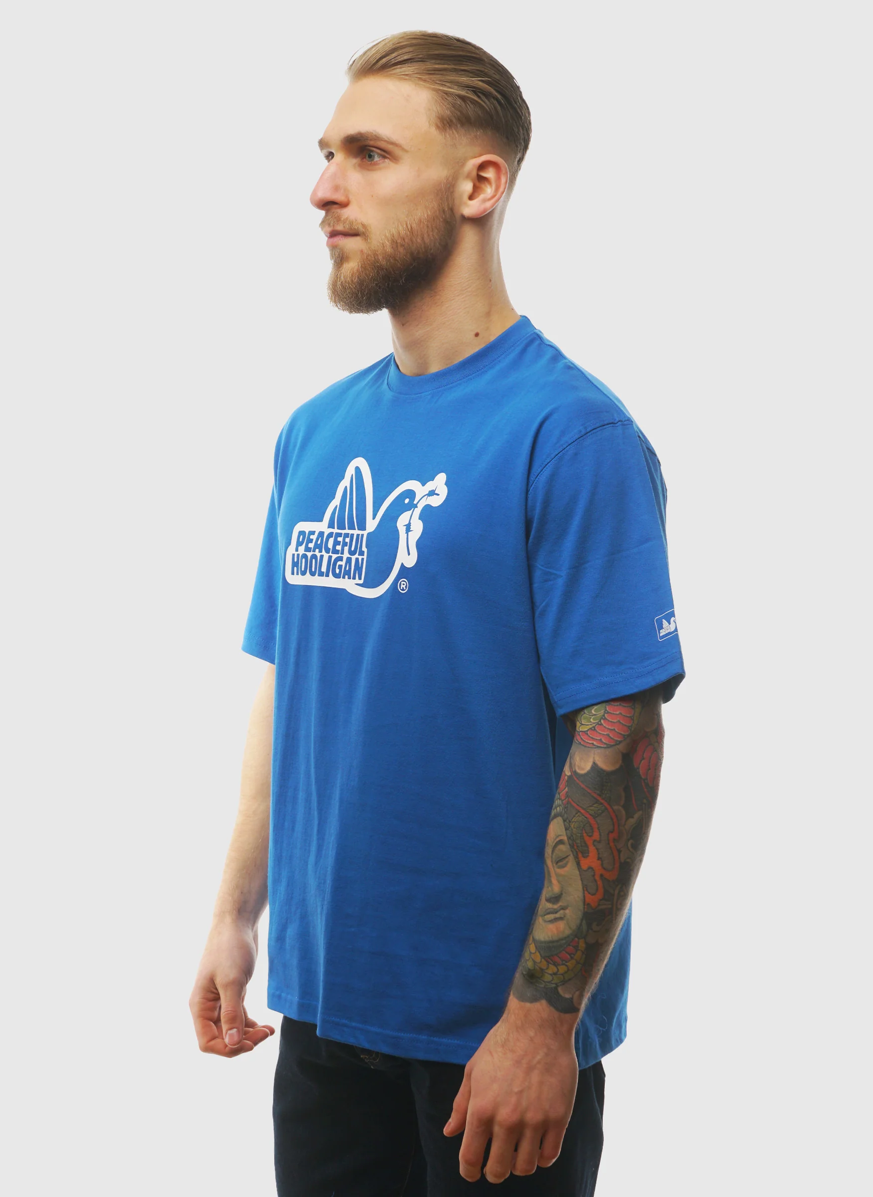 Outline Dove T-Shirt - Cobalt - Image 2