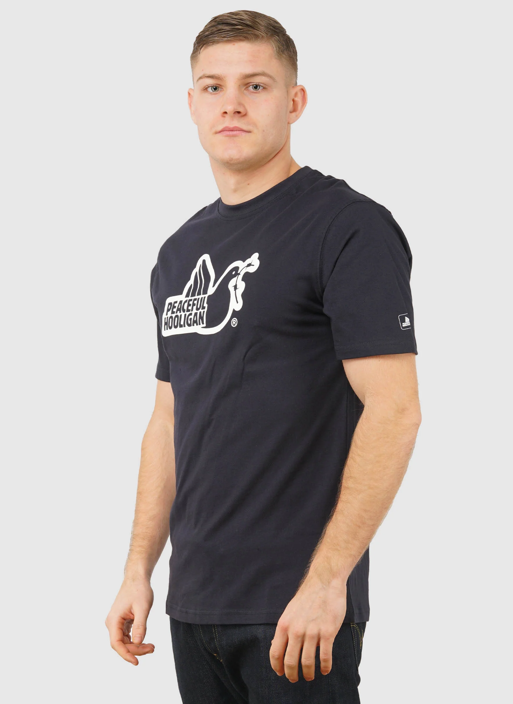 Outline Dove T-Shirt - Navy - Image 2