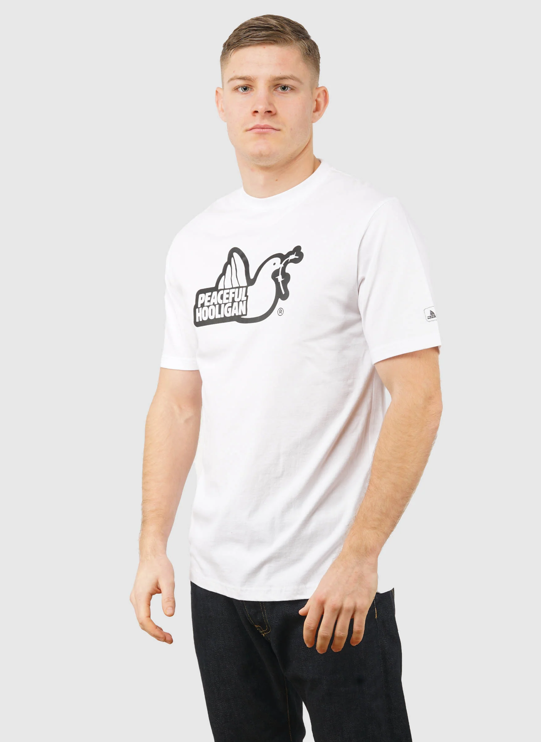 Outline Dove T-Shirt - White - Image 2