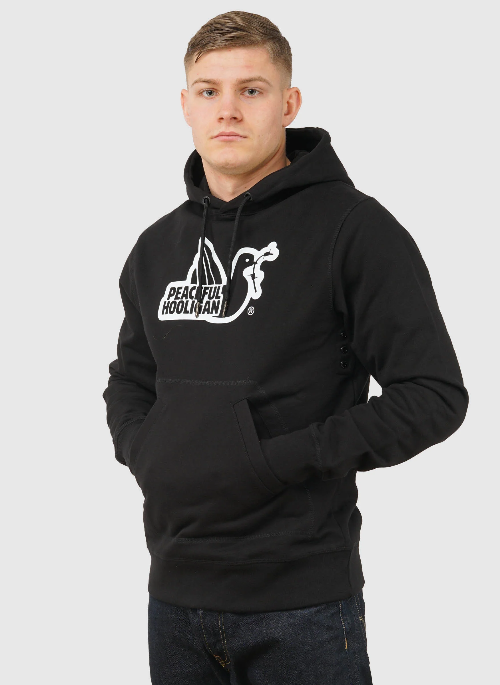 Outline Hoodie - Black - Image 2