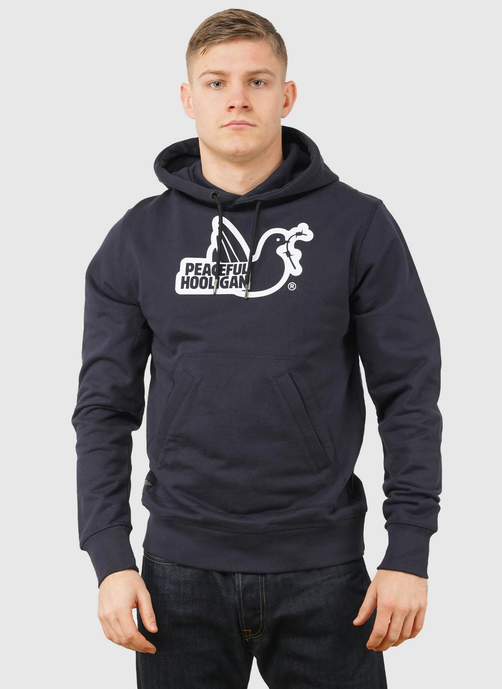 Outline Hoodie - Navy - Image 3
