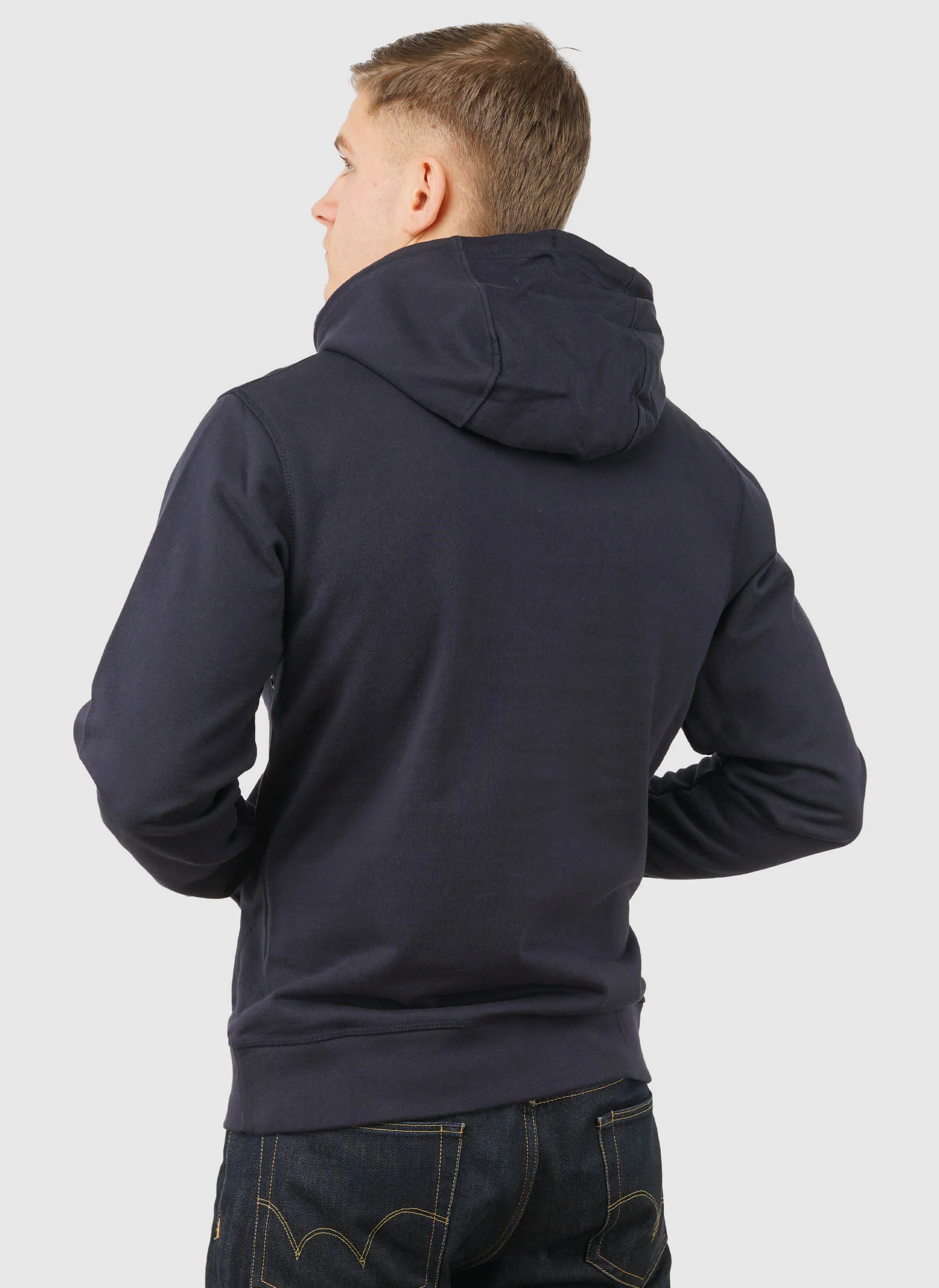 Outline Hoodie - Navy - Image 4