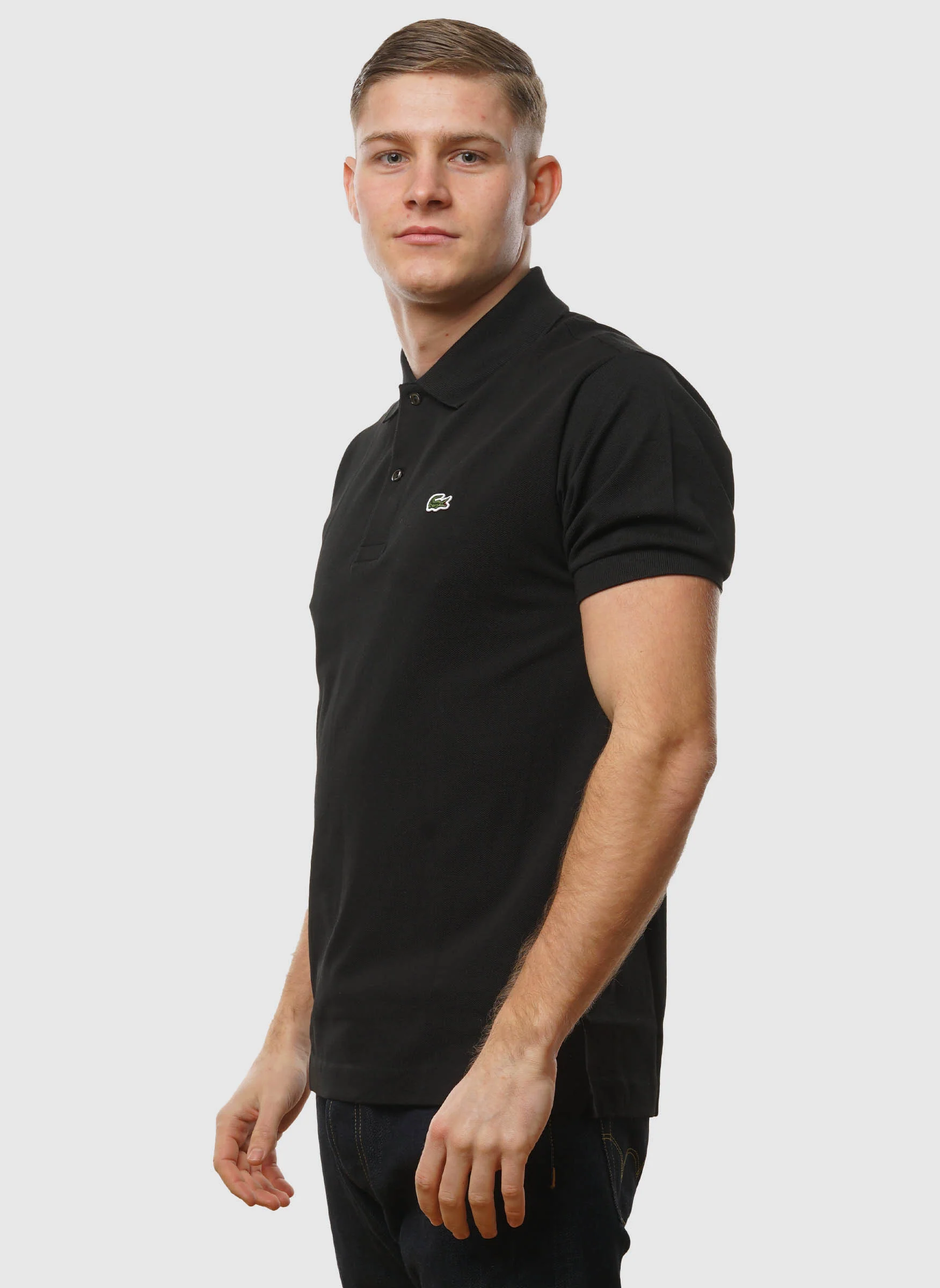 Pique Poloshirt - Black - Image 3