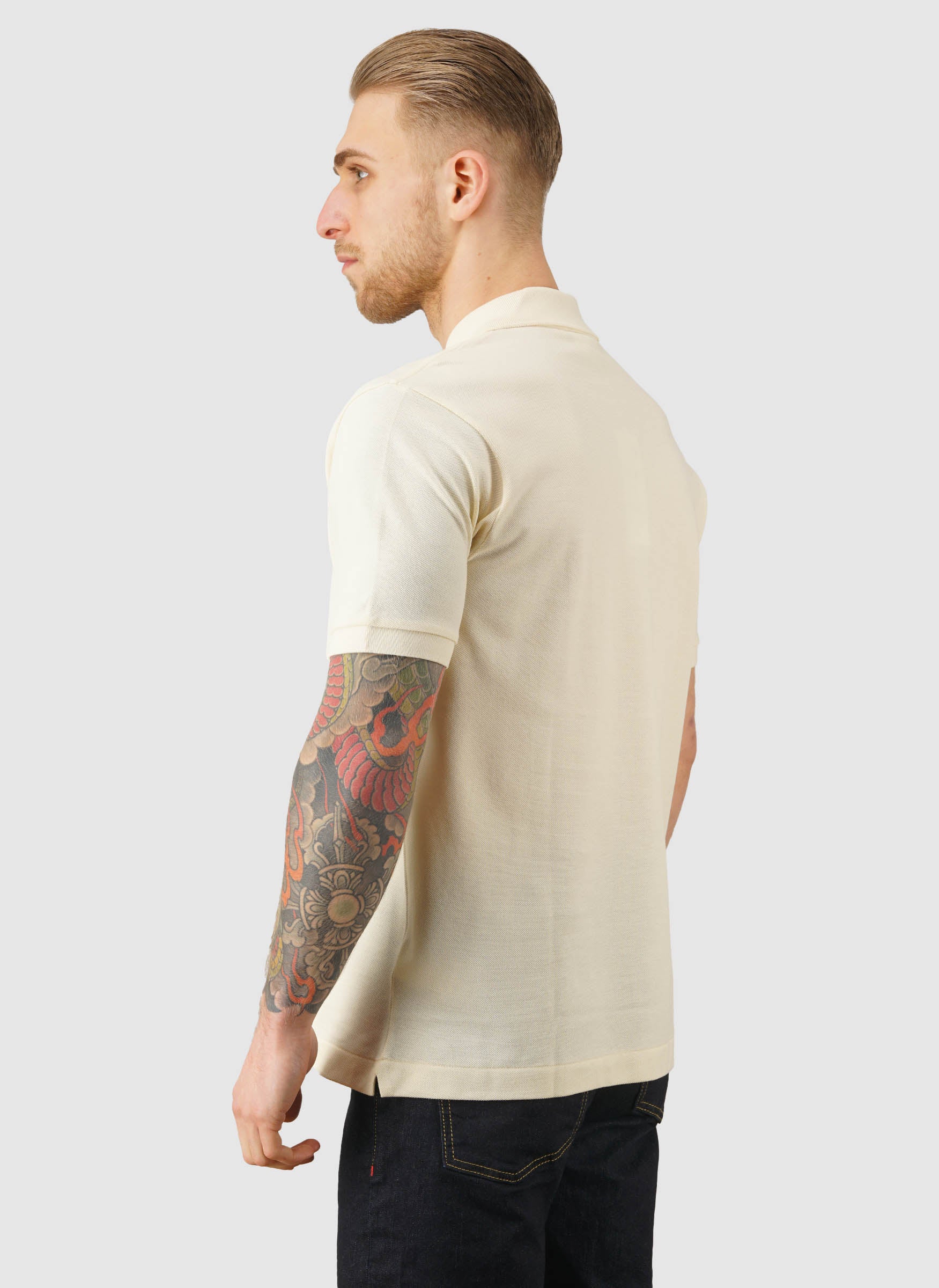 Pique Poloshirt - Naturel Clair - Image 3