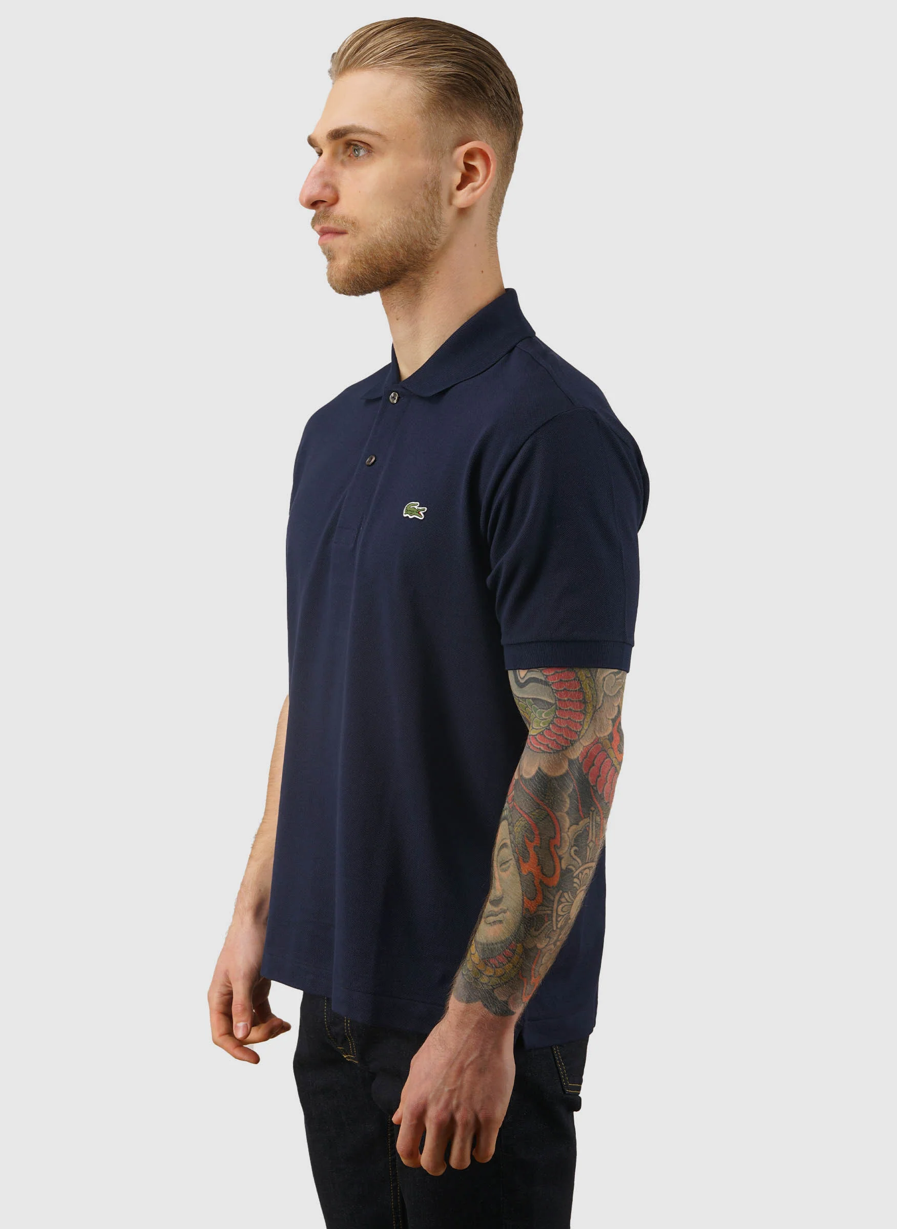 Pique Poloshirt - Navy Blue - Image 2