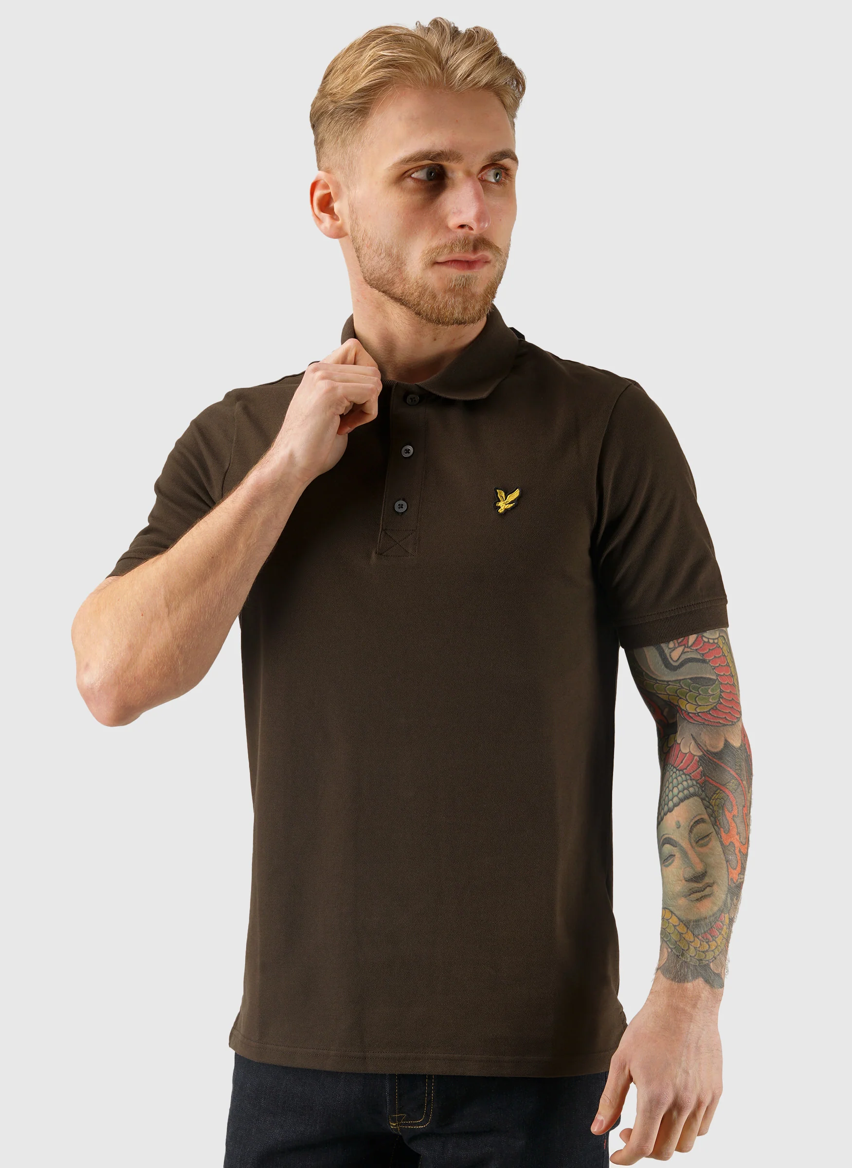 Plain Poloshirt - Ebony - Image 2