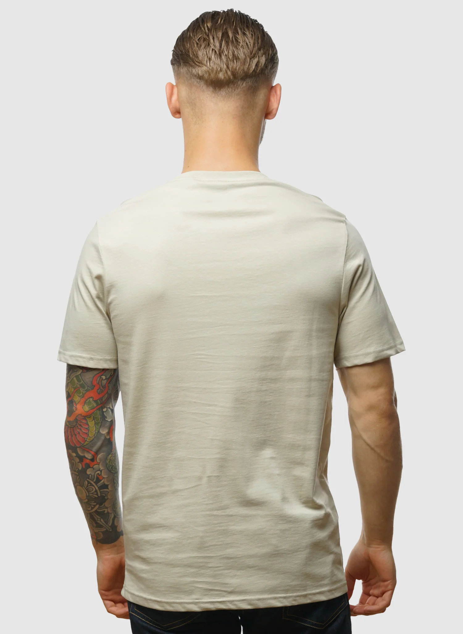 Plain T-Shirt - Grey Taupe - Image 4