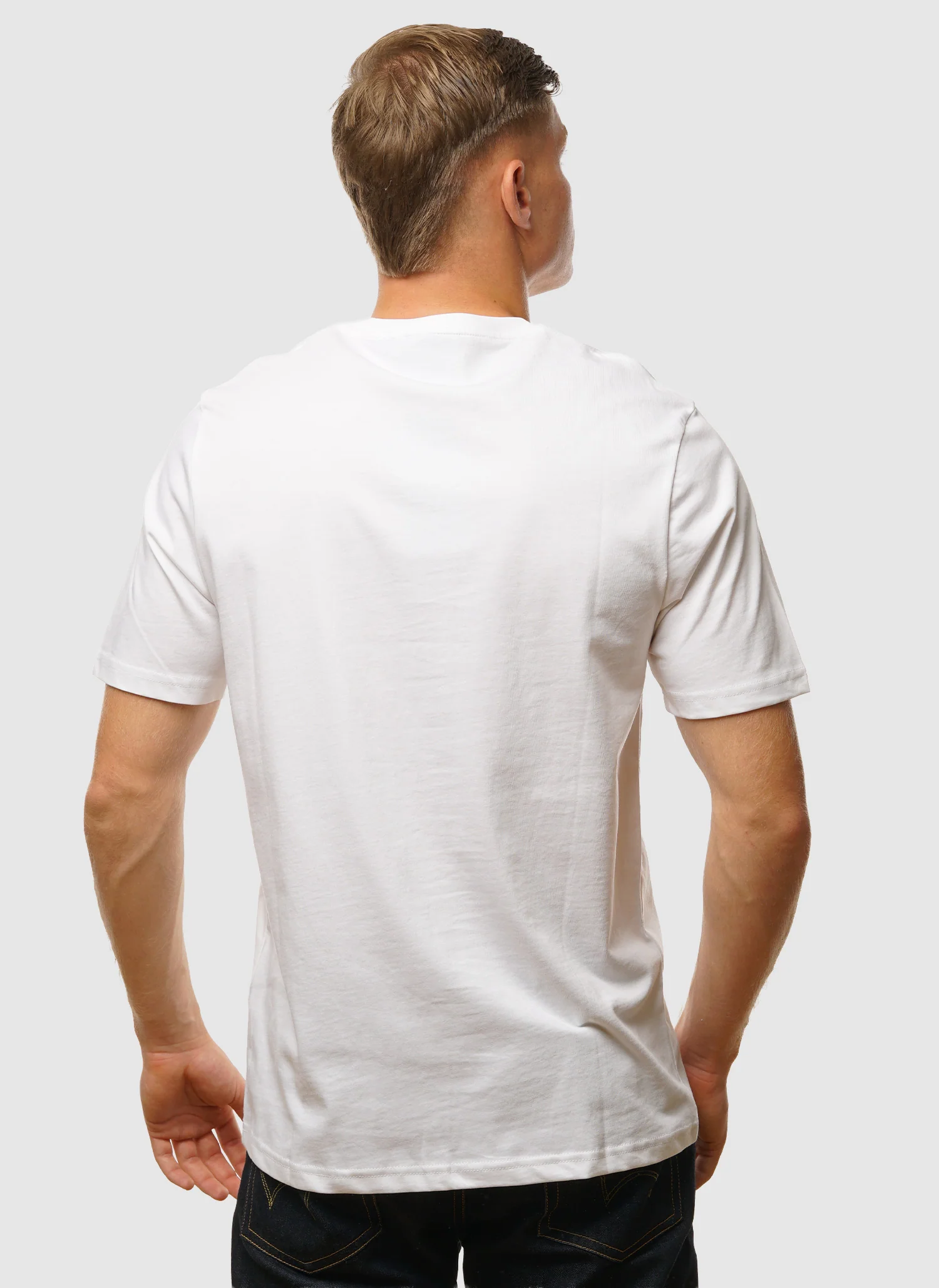 Plain T-Shirt - White - Image 3