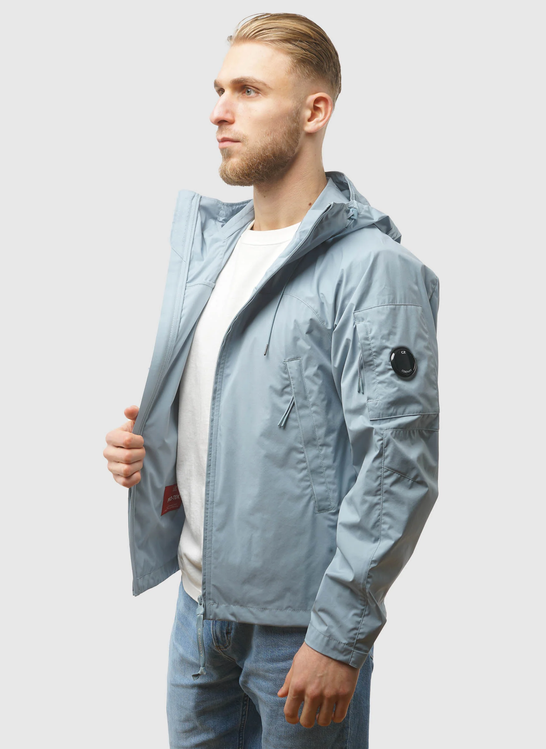 Pro-Tek Hooded Lens Jacket - Silver Blue