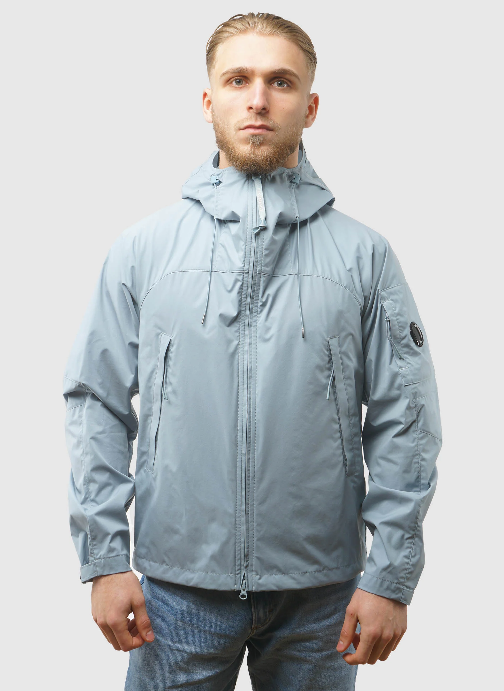 Pro-Tek Hooded Lens Jacket - Silver Blue - Image 3