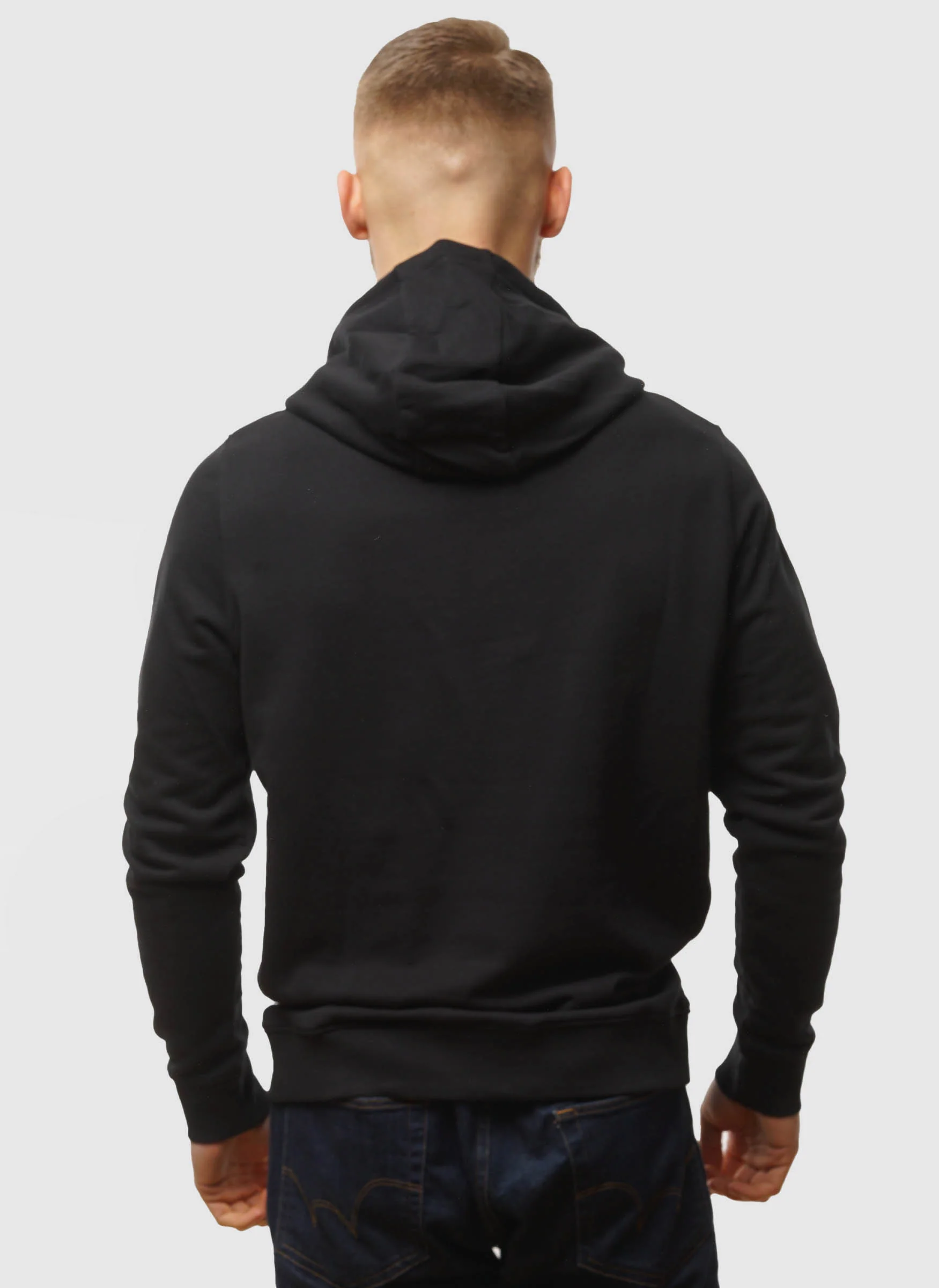 Pullover Hoodie - Jet Black - Image 4