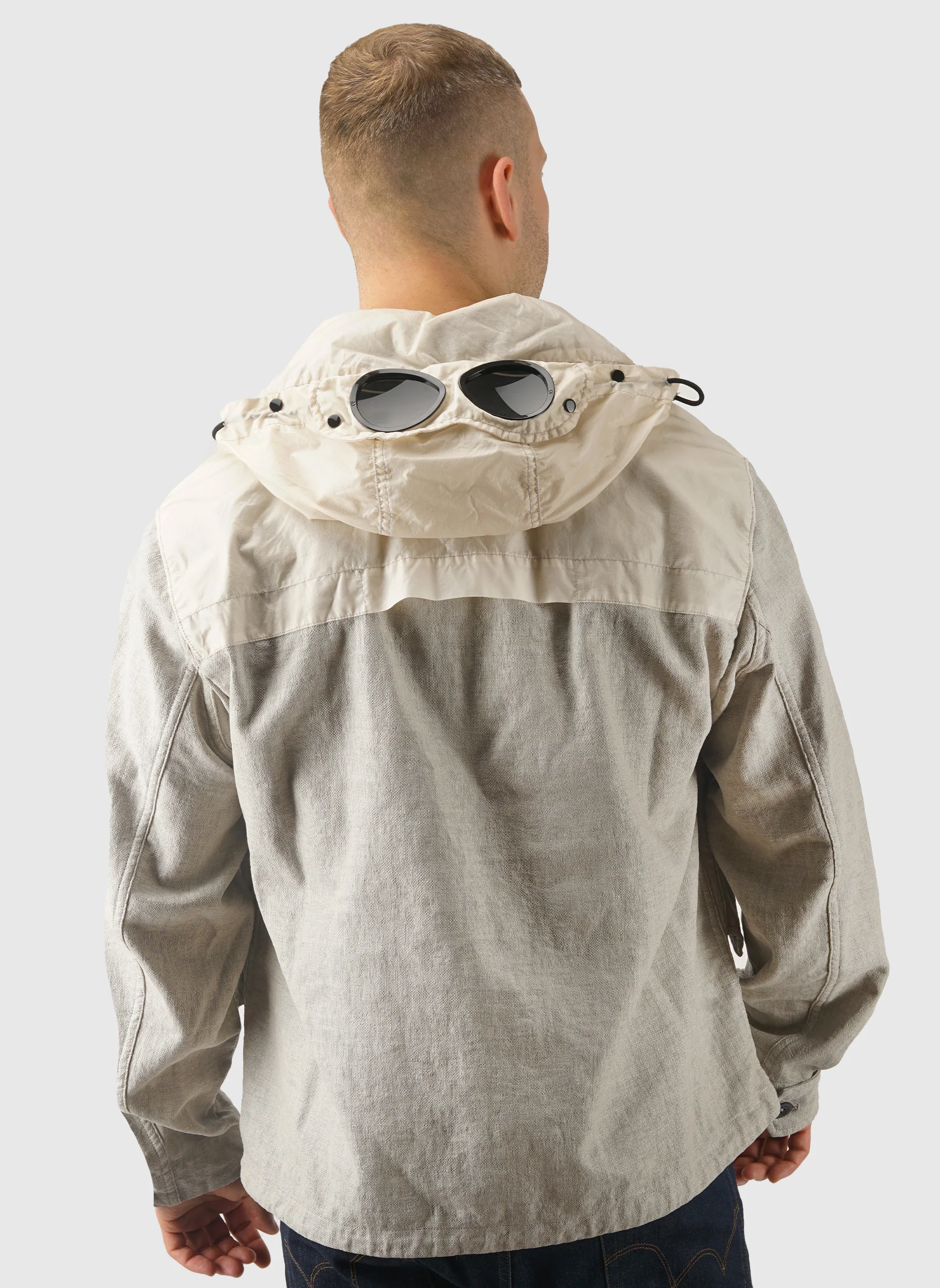 Rafia-R Hooded Lens Jacket - Dove - Image 6