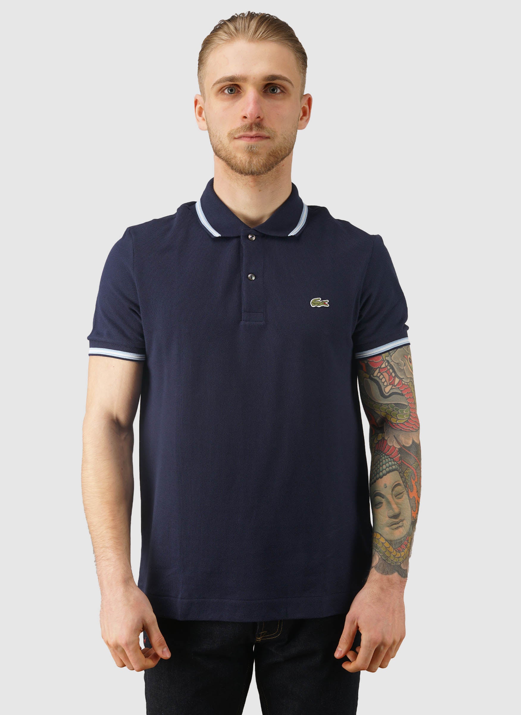 Regular Fit Poloshirt - Navy Blue - Image 2