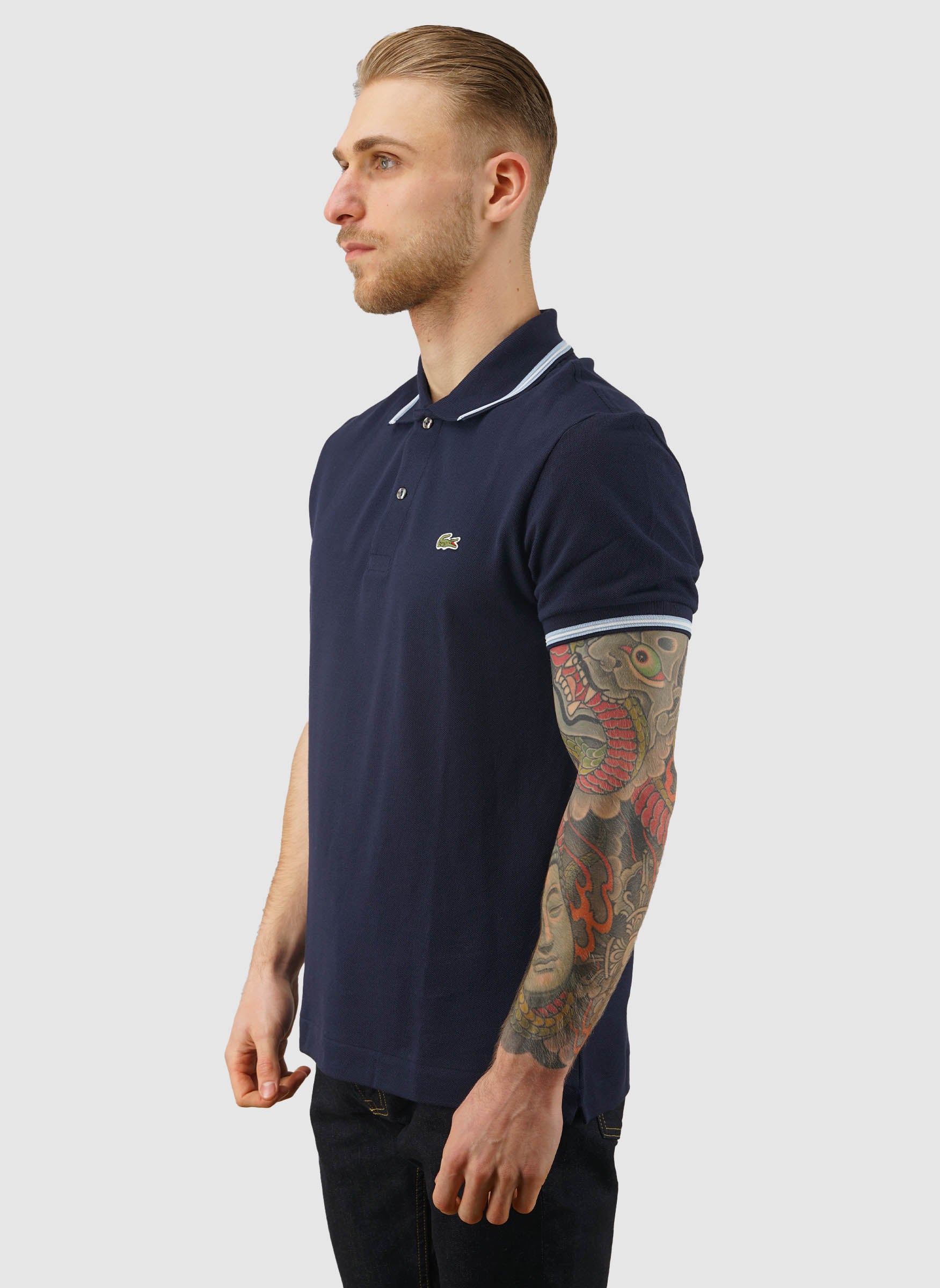 Regular Fit Poloshirt - Navy Blue - Image 3