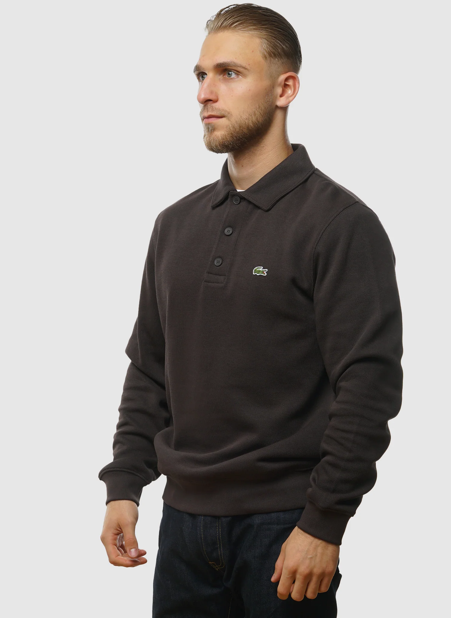 Ribbed Cotton Polo - Port - Image 3