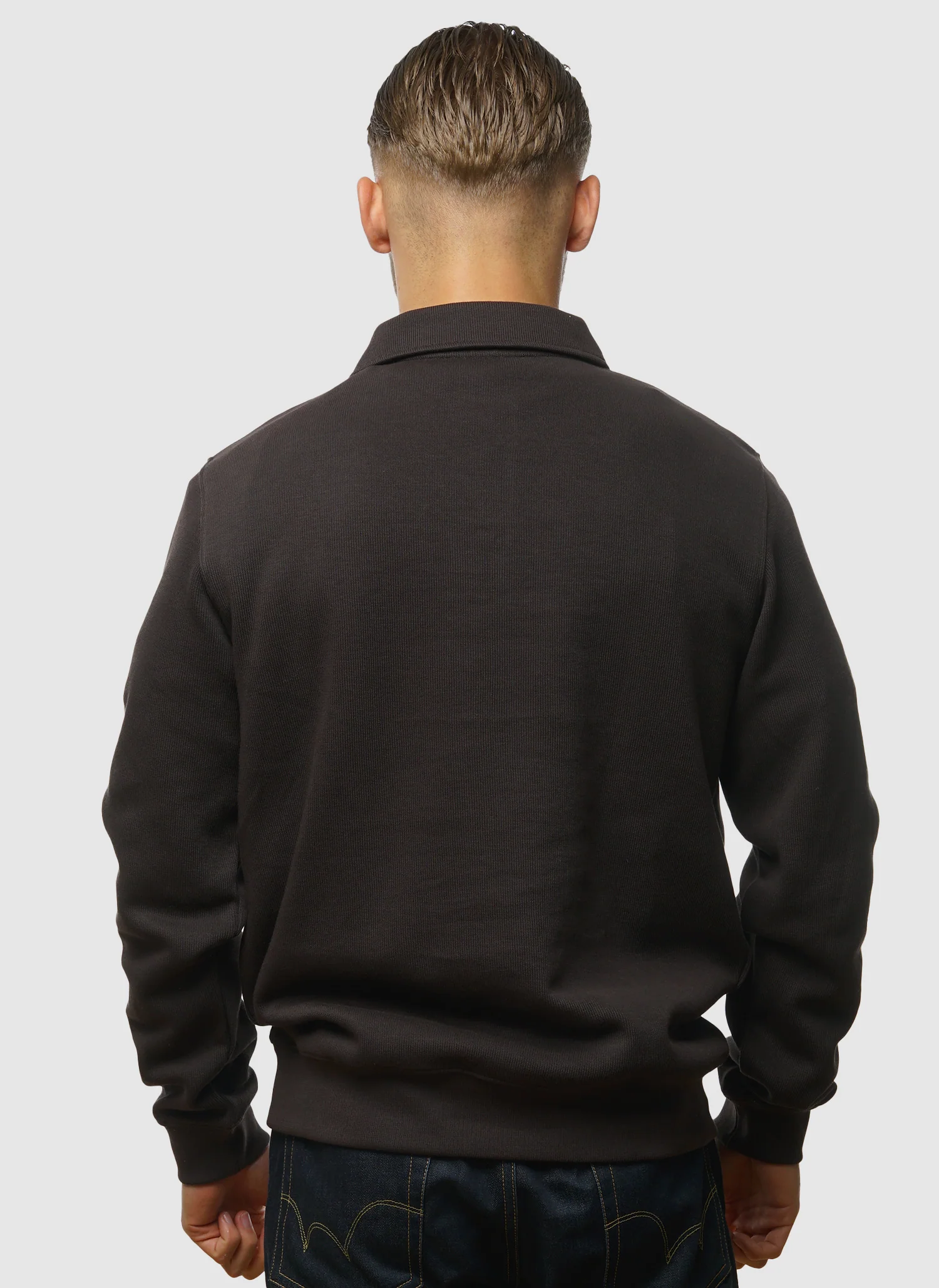 Ribbed Cotton Polo - Port - Image 4