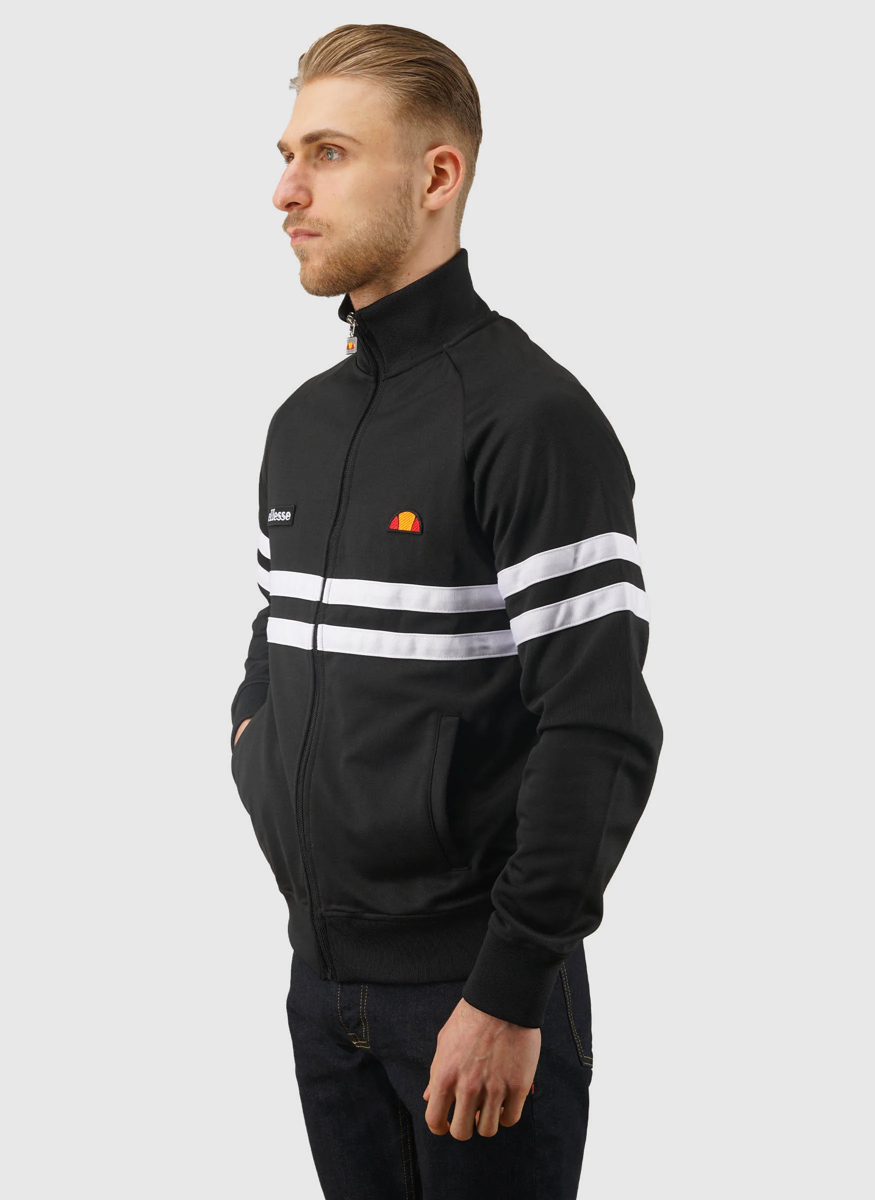 Rimini Tracktop - Black/White - Image 3