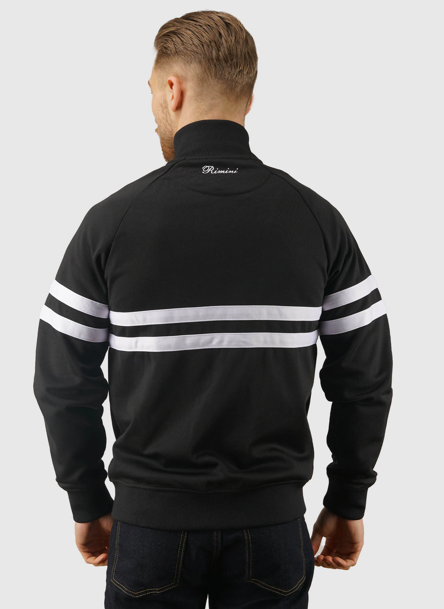 Rimini Tracktop - Black/White - Image 4