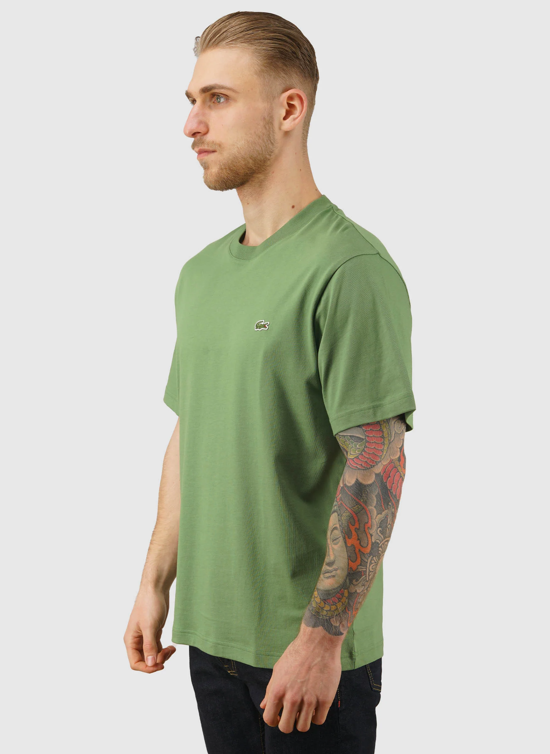 Rundhals T-Shirt - Lamb's Lettuce - Image 2
