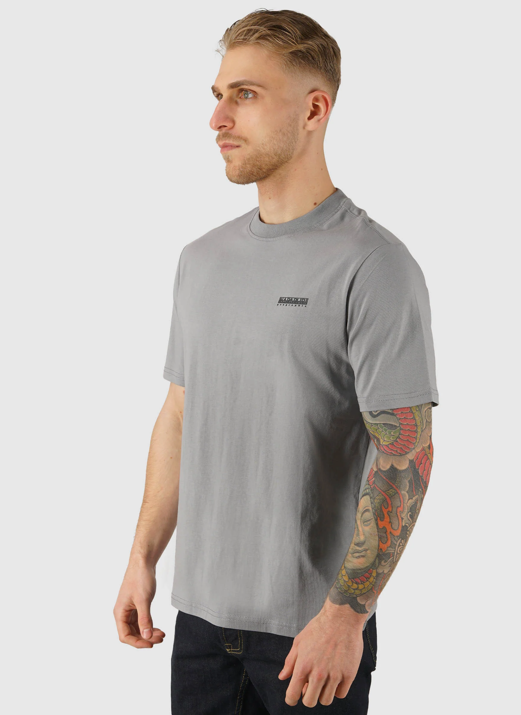 S-Small Box T-Shirt - Shark Skin - Image 2