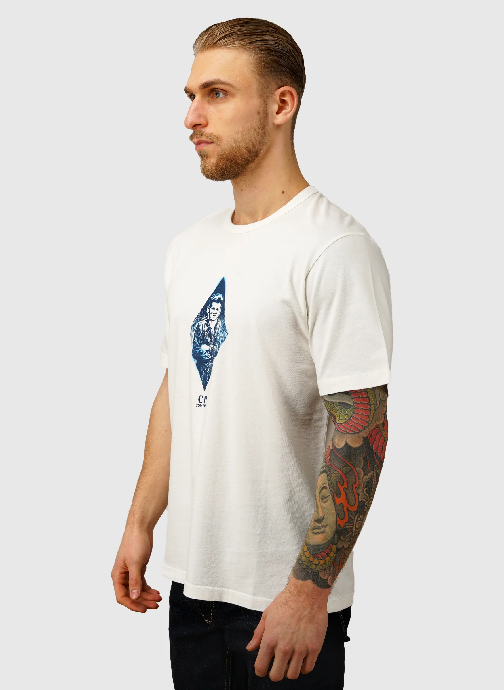 Sailor Print Jersey T-Shirt - Gauze White - Image 2